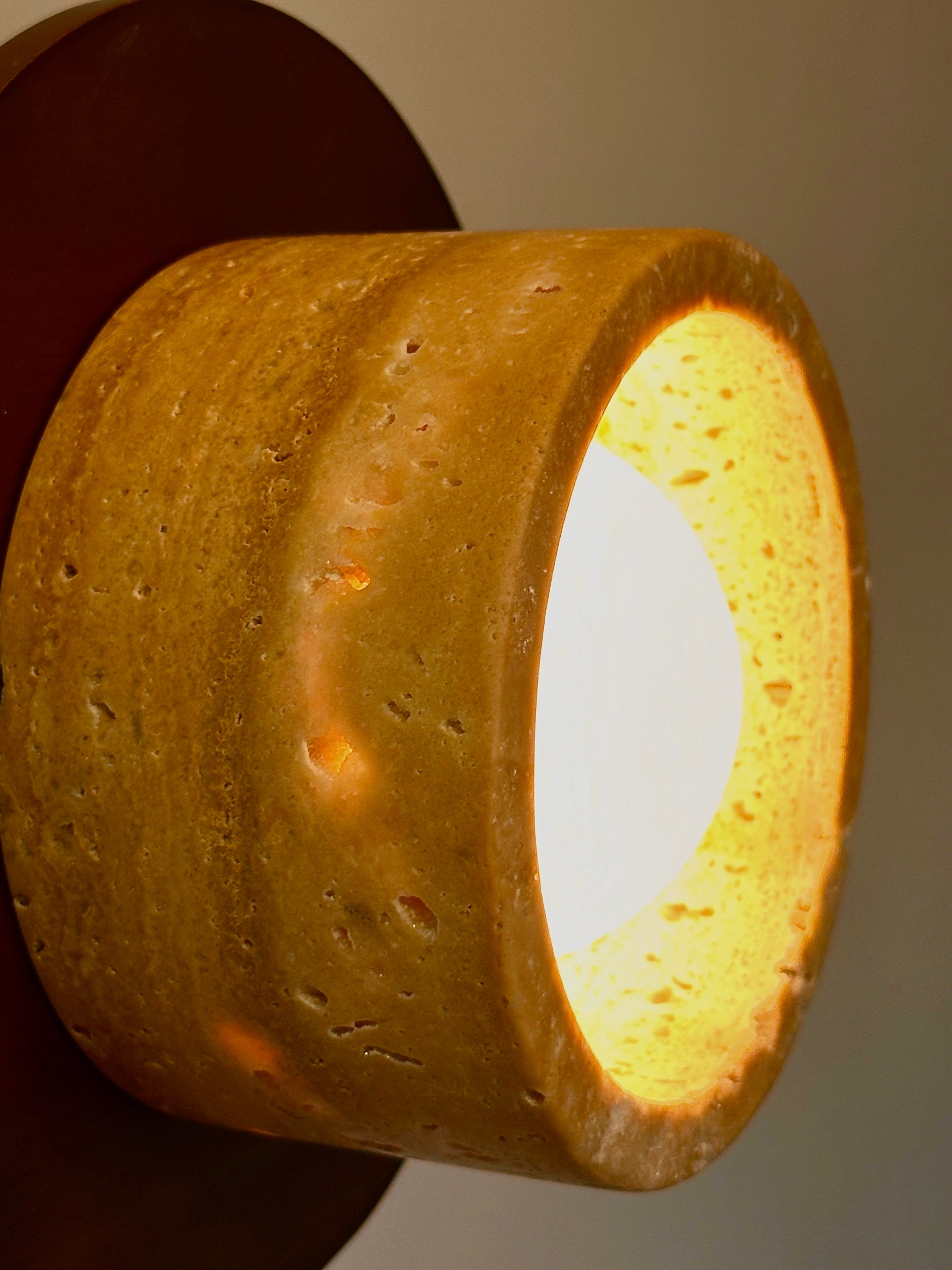 Arel Lighting LOGATEC Travertine Sconce