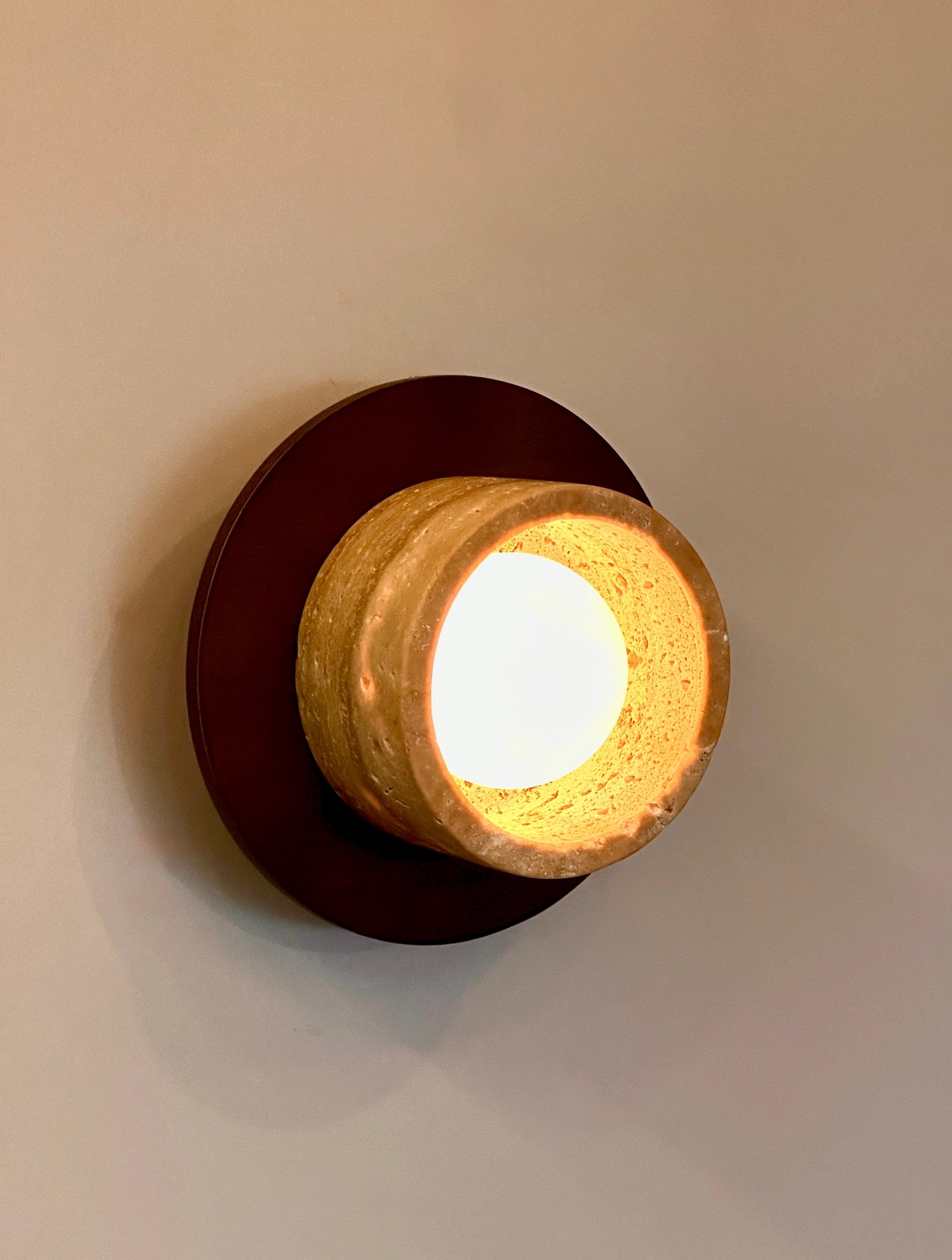 Arel Lighting LOGATEC Travertine Sconce