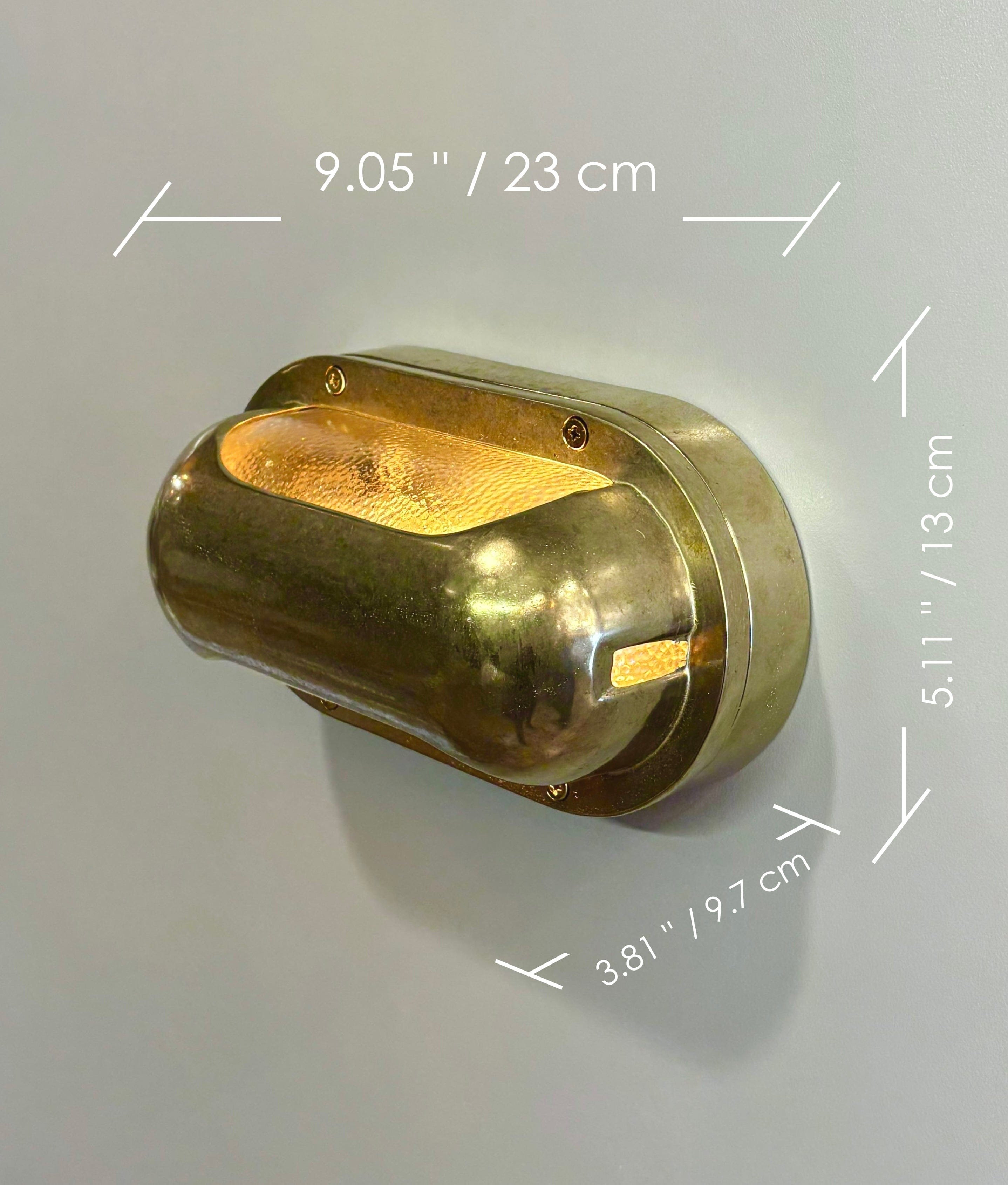 Arel Lighting MASTY Brass Nautical Wall Sconce