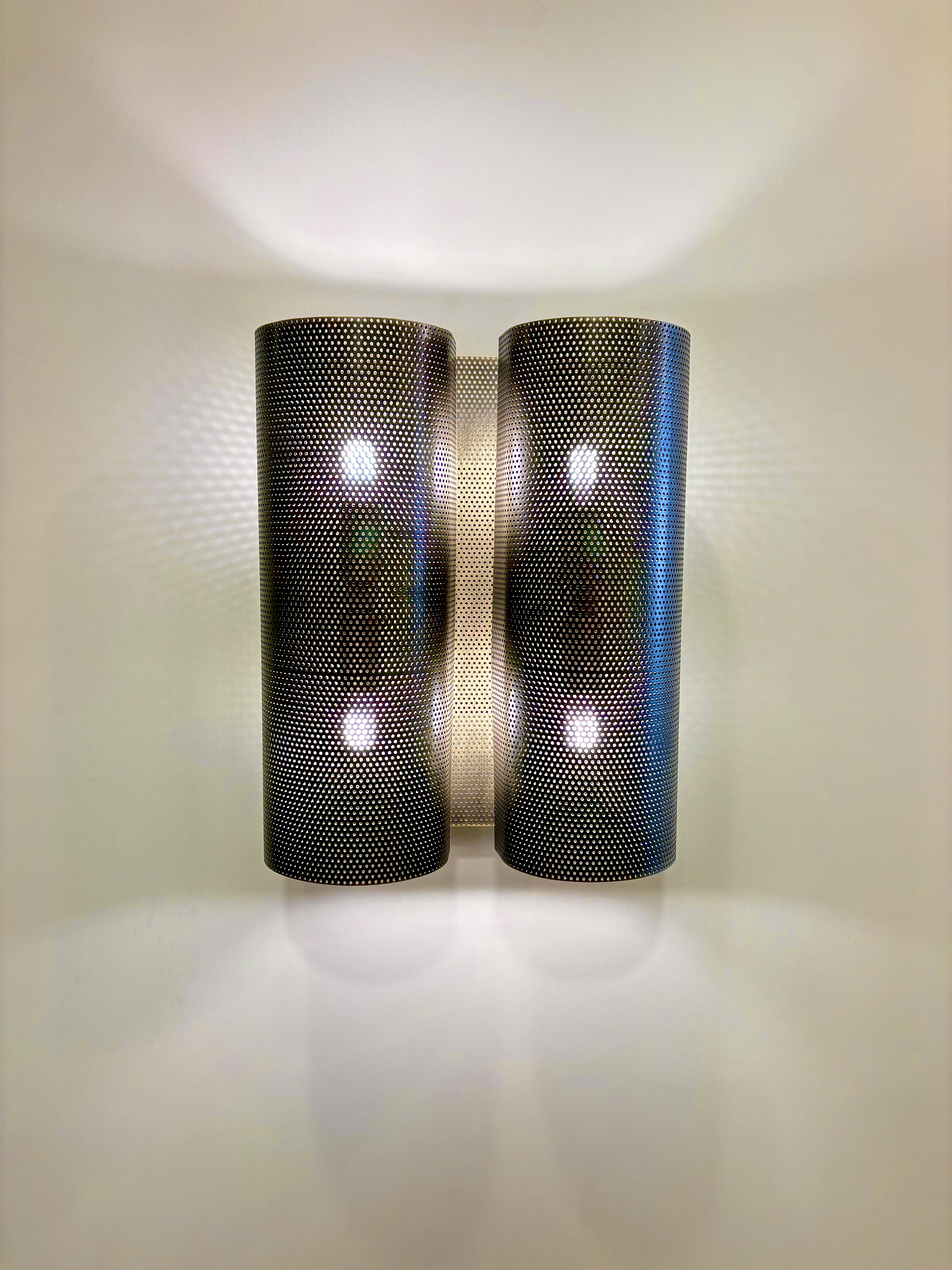 Arel Lighting MONTESA Modern Perforated Metal Wall Sconce