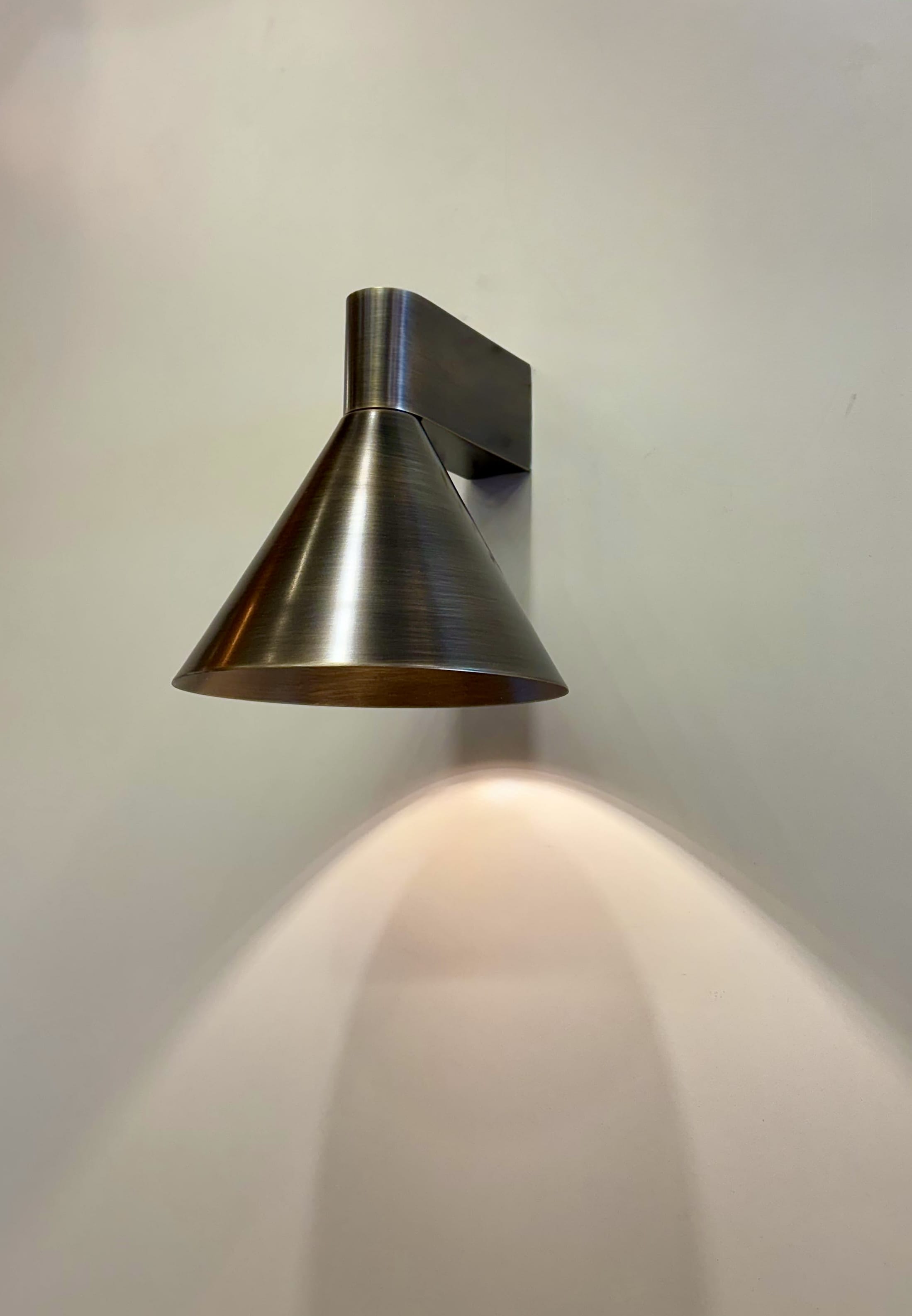 Arel Lighting NOVIC Brushed Metal Wall Sconce