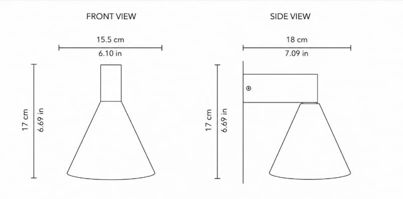 Arel Lighting NOVIC Brushed Metal Wall Sconce