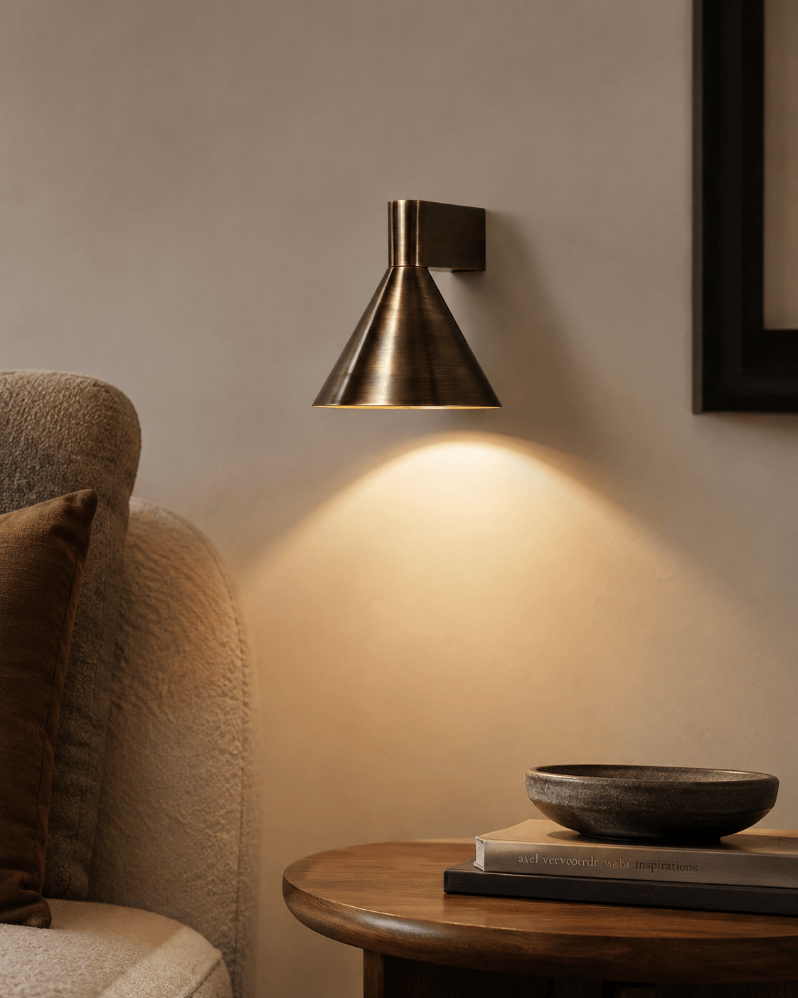 Arel Lighting NOVIC Brushed Metal Wall Sconce