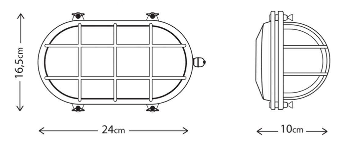 Arel Lighting PINSK LARGE Nautical Wall Sconce