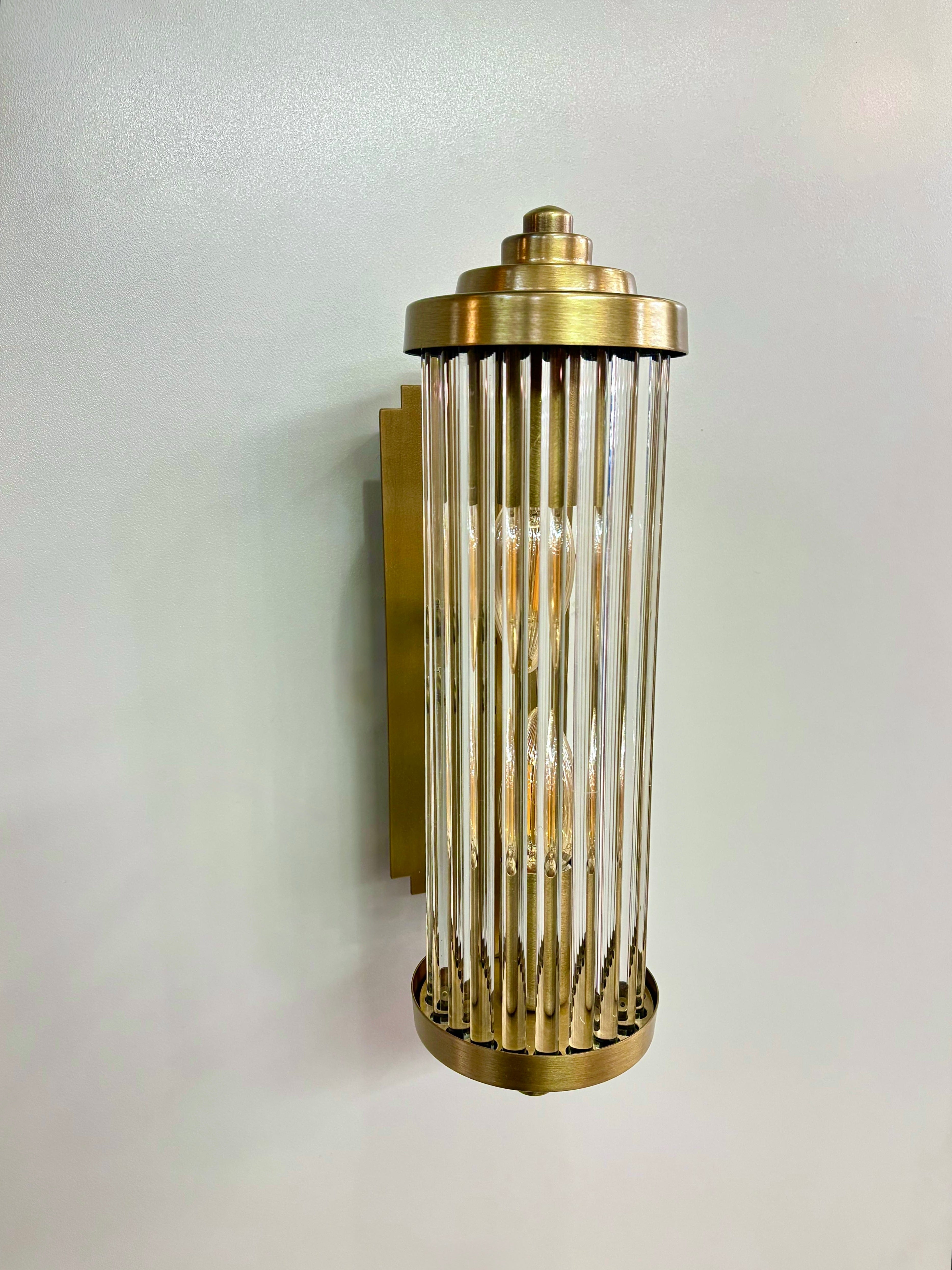 Arel Lighting POTA Handmade Art Deco Wall Sconce