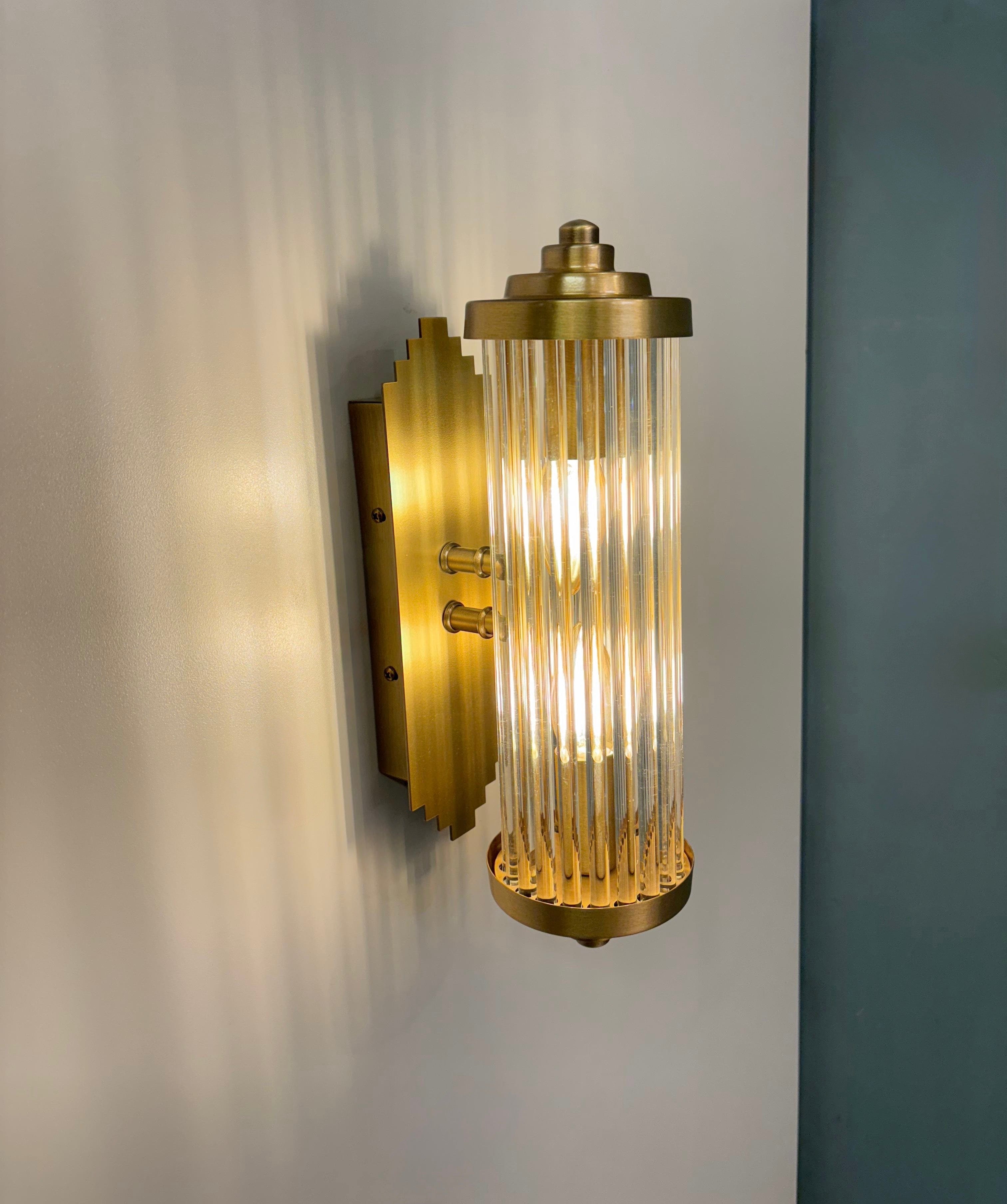 Arel Lighting POTA Handmade Art Deco Wall Sconce