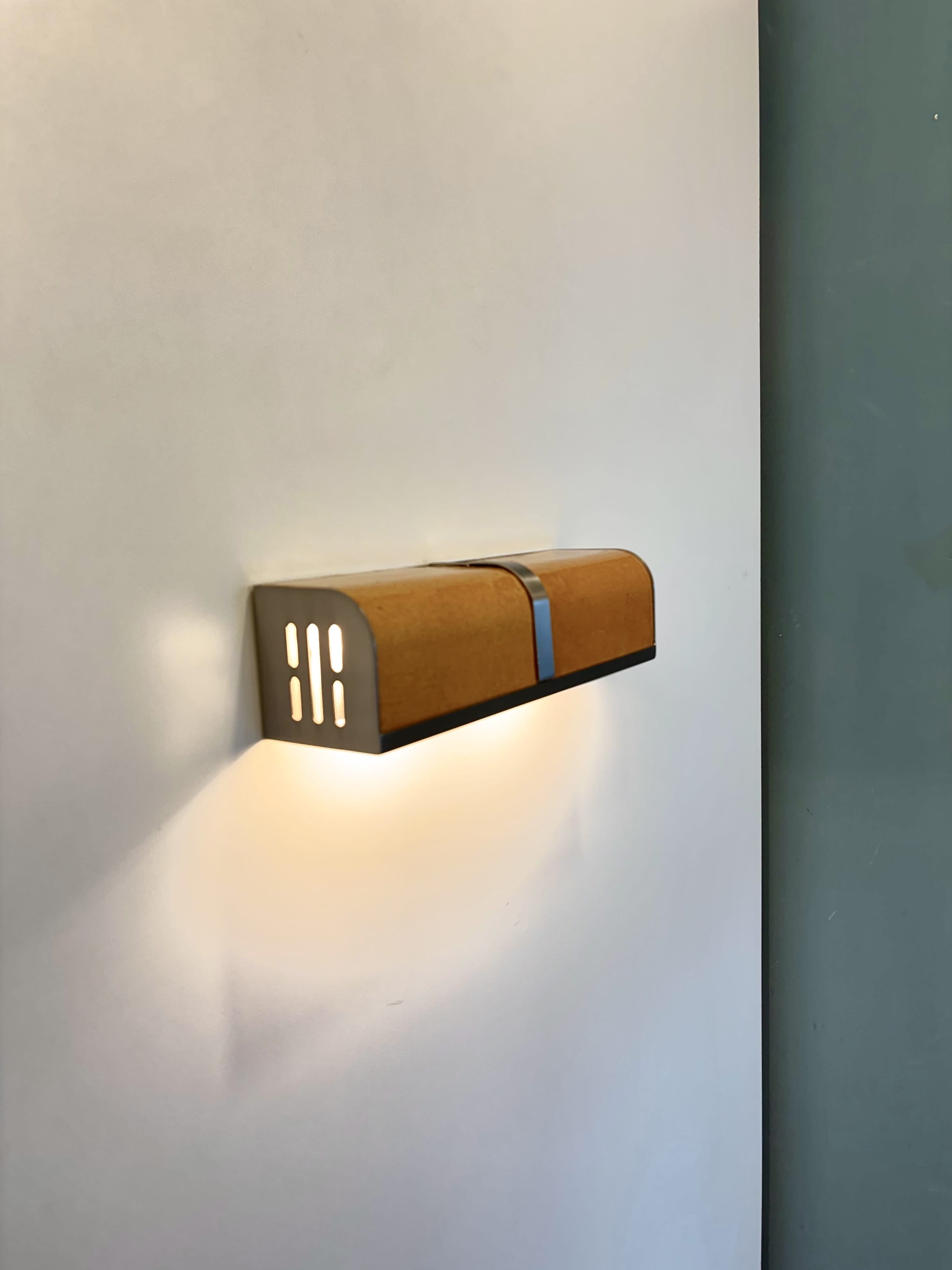 Arel Lighting PRAZZO Double Handmade Amber Ceramic Wall Sconce