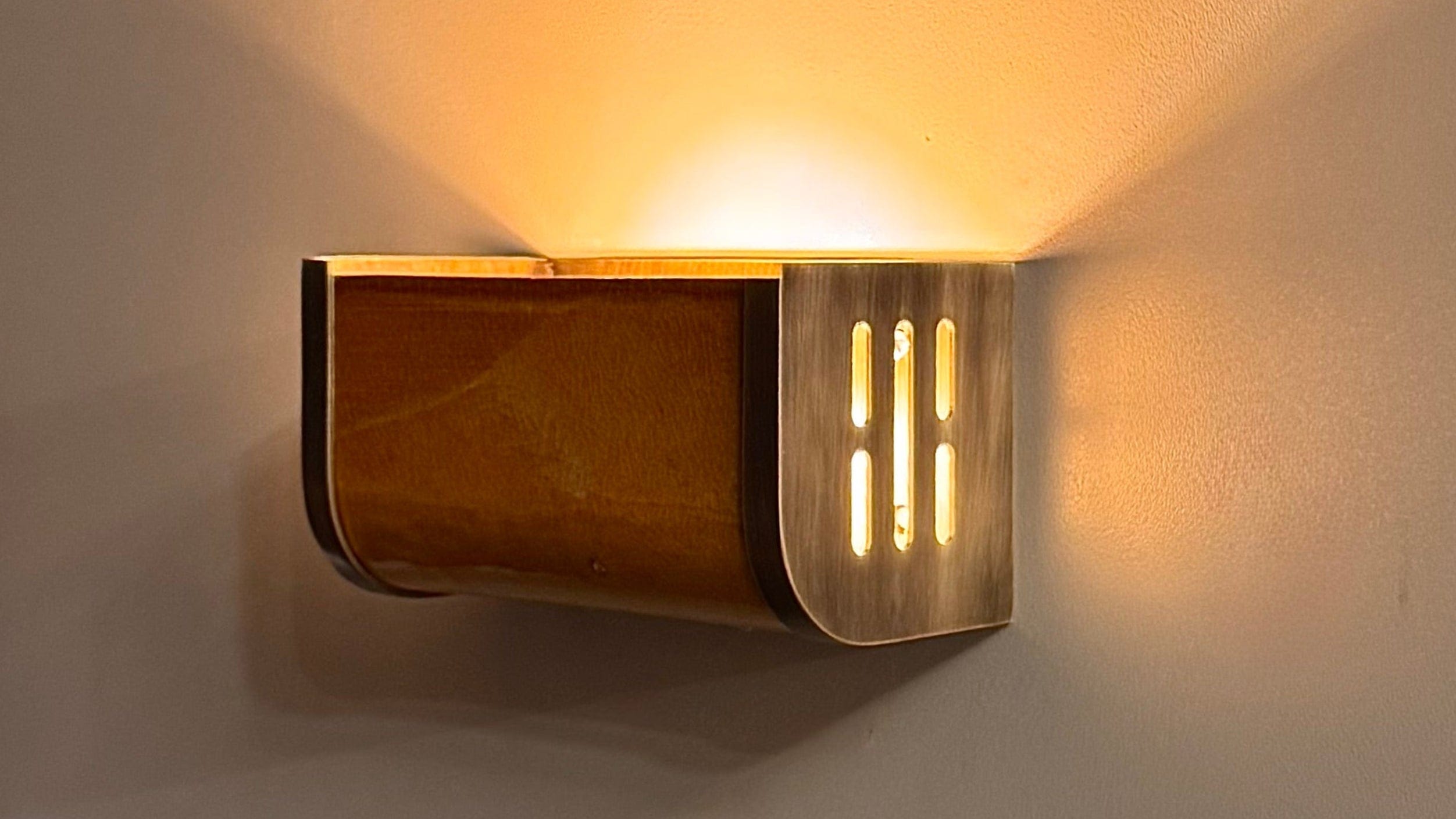Arel Lighting PRAZZO Handmade Amber Ceramic Wall Sconce