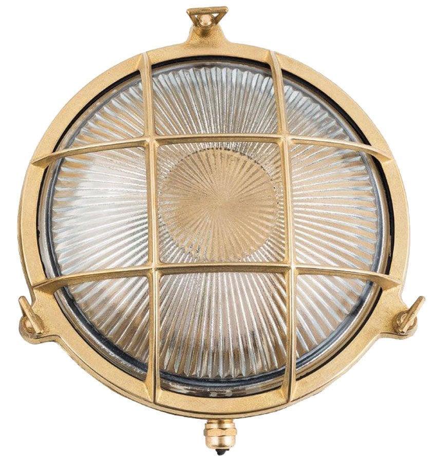 Arel Lighting Raw Brass PATIN GRANDE Nautical Ceiling Fixture