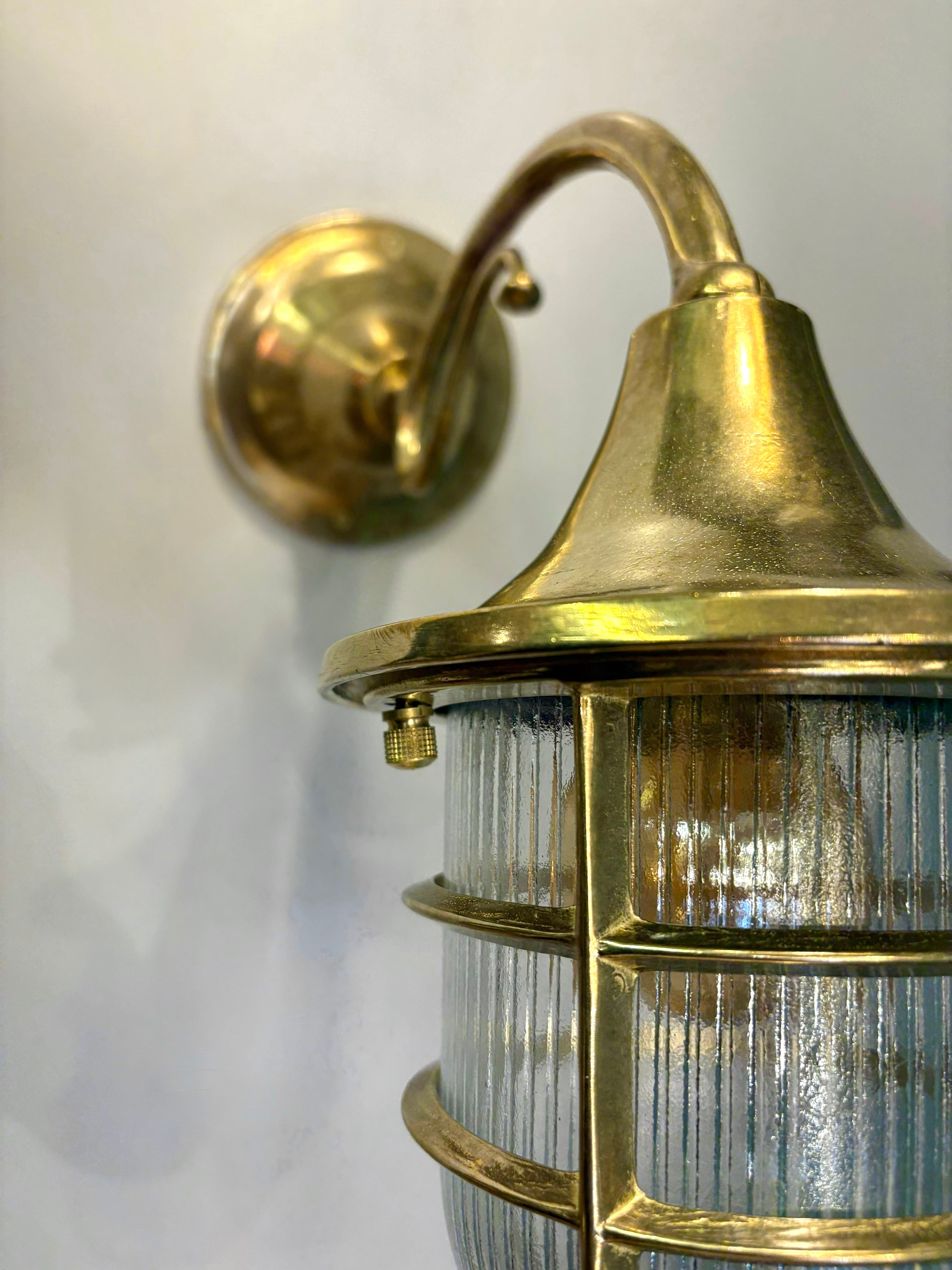 Arel Lighting RYBNO Brass Nautical Wall Sconce