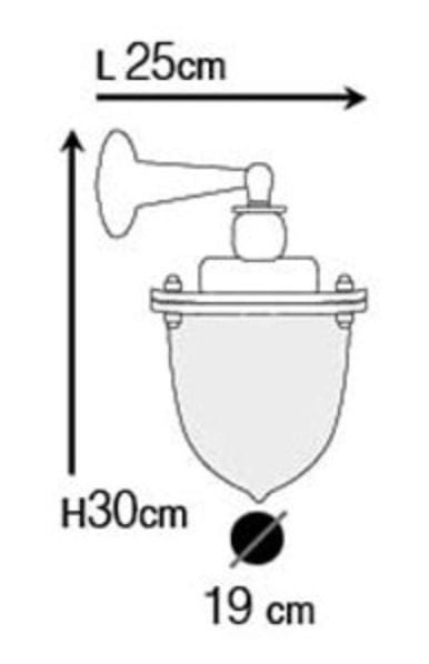 Arel Lighting UNIREA Nautical Brass Wall Sconce