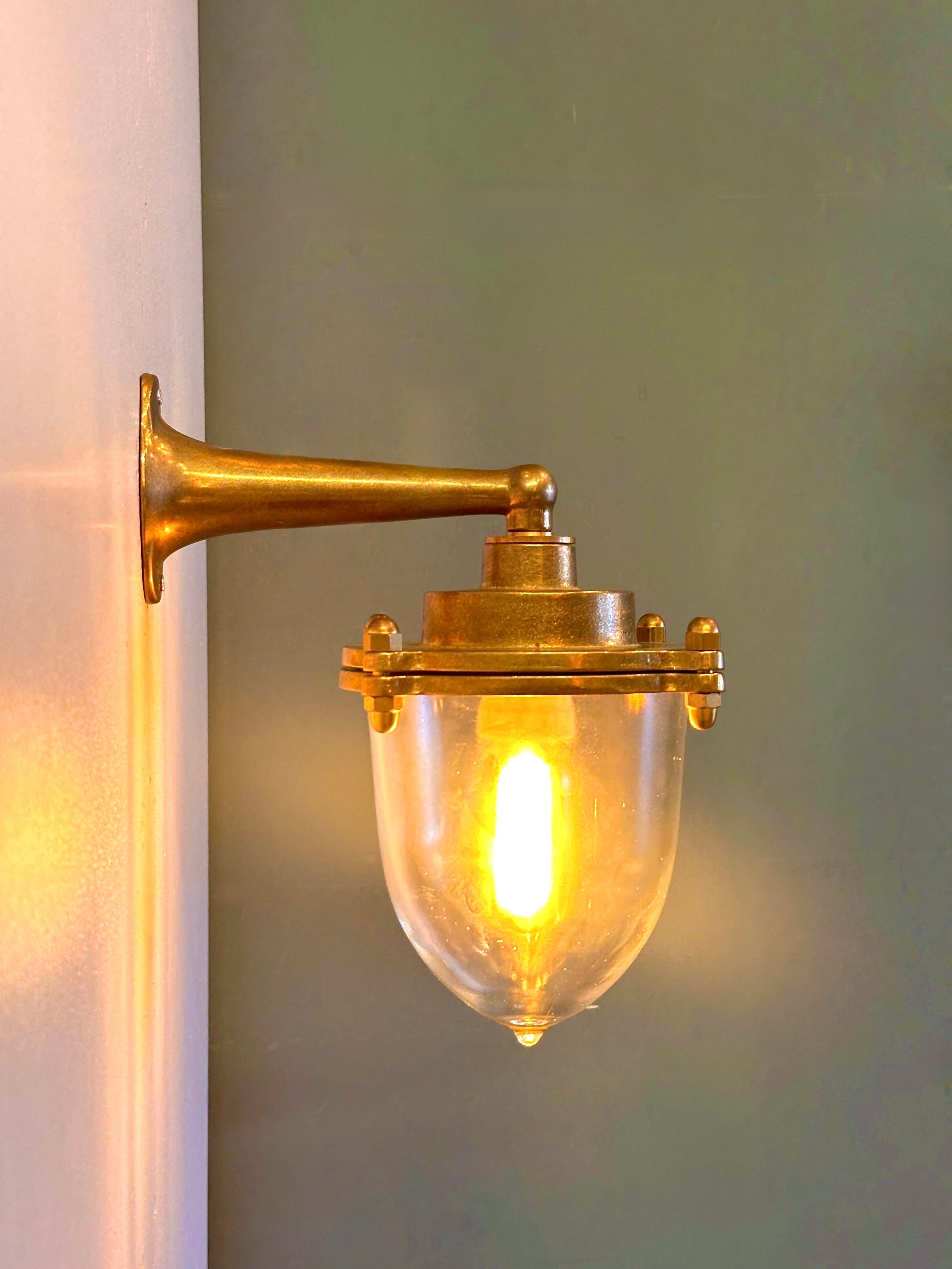 Arel Lighting UNIREA Nautical Brass Wall Sconce