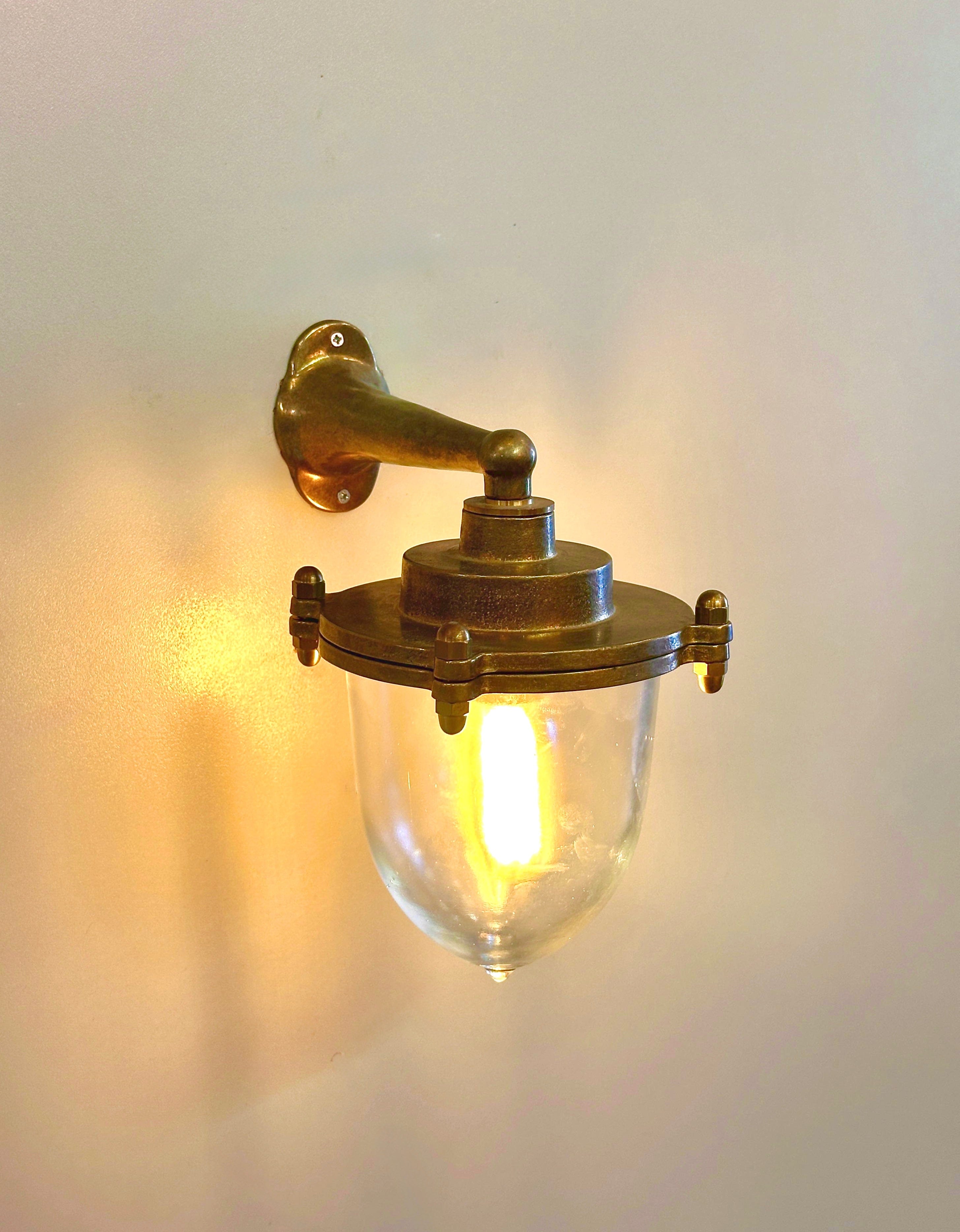 Arel Lighting UNIREA Nautical Brass Wall Sconce