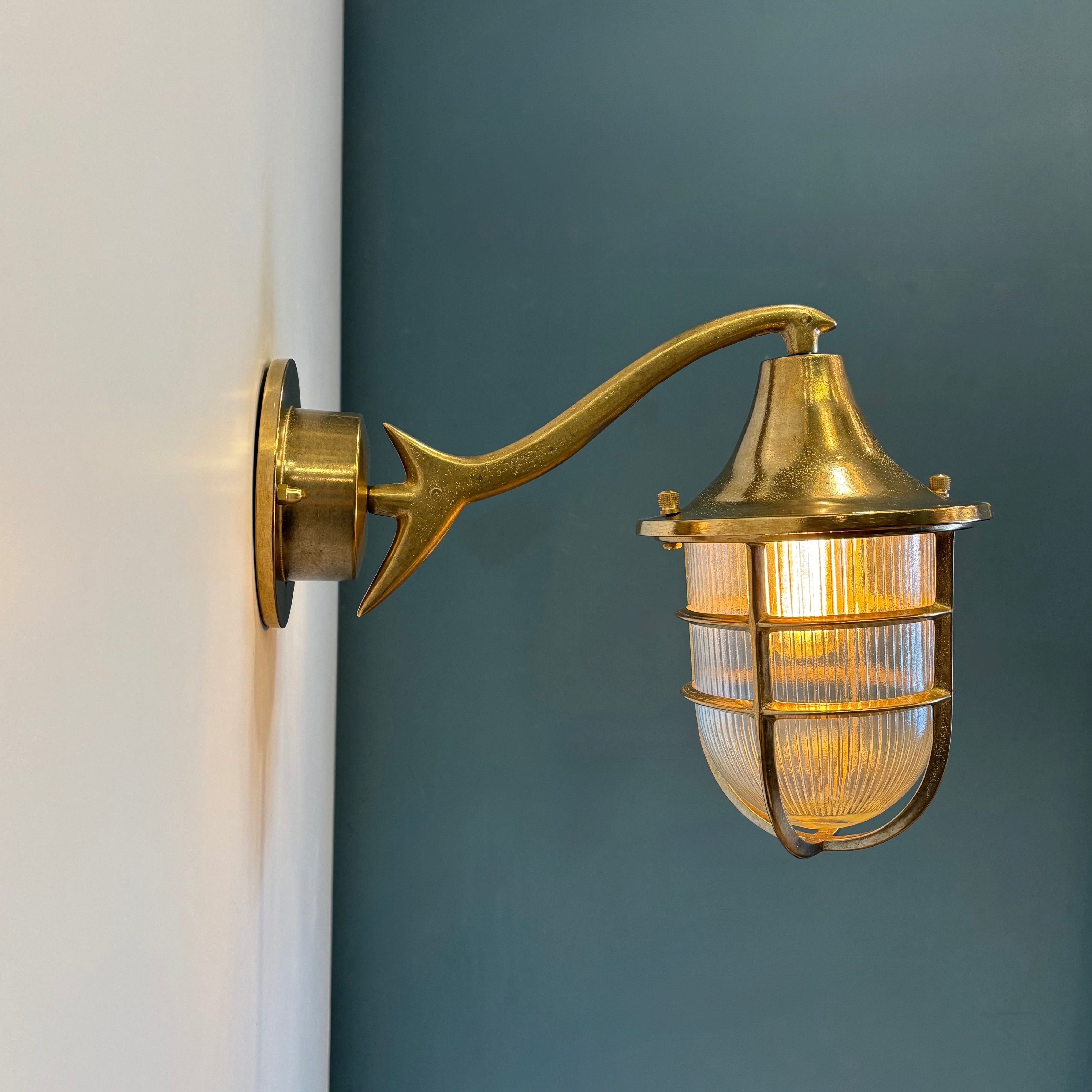 Arel Lighting VILLENA Handmade Brass Nautical Wall Sconce