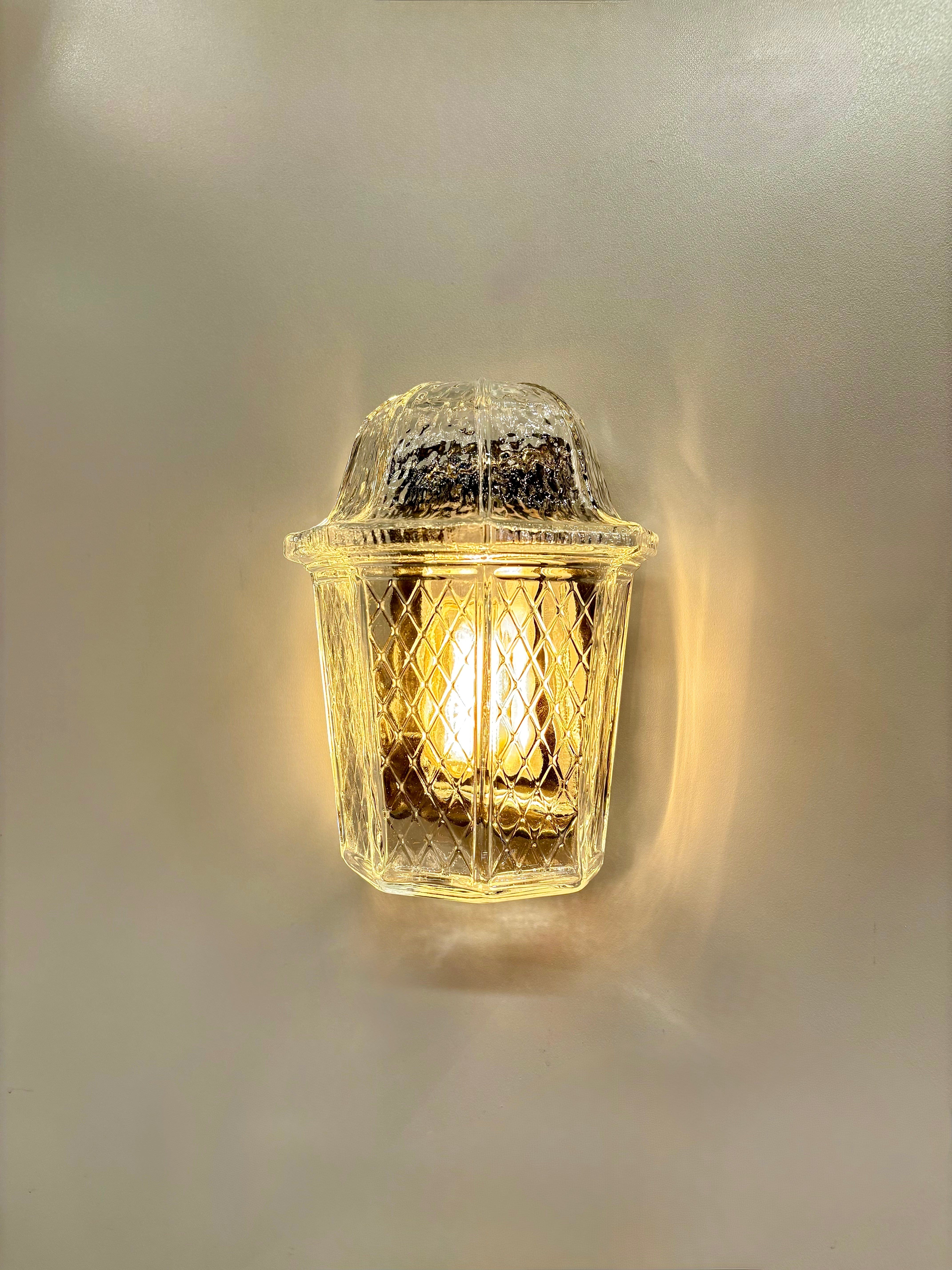 Arel Lighting White AON II Classic Glass Wall Sconce