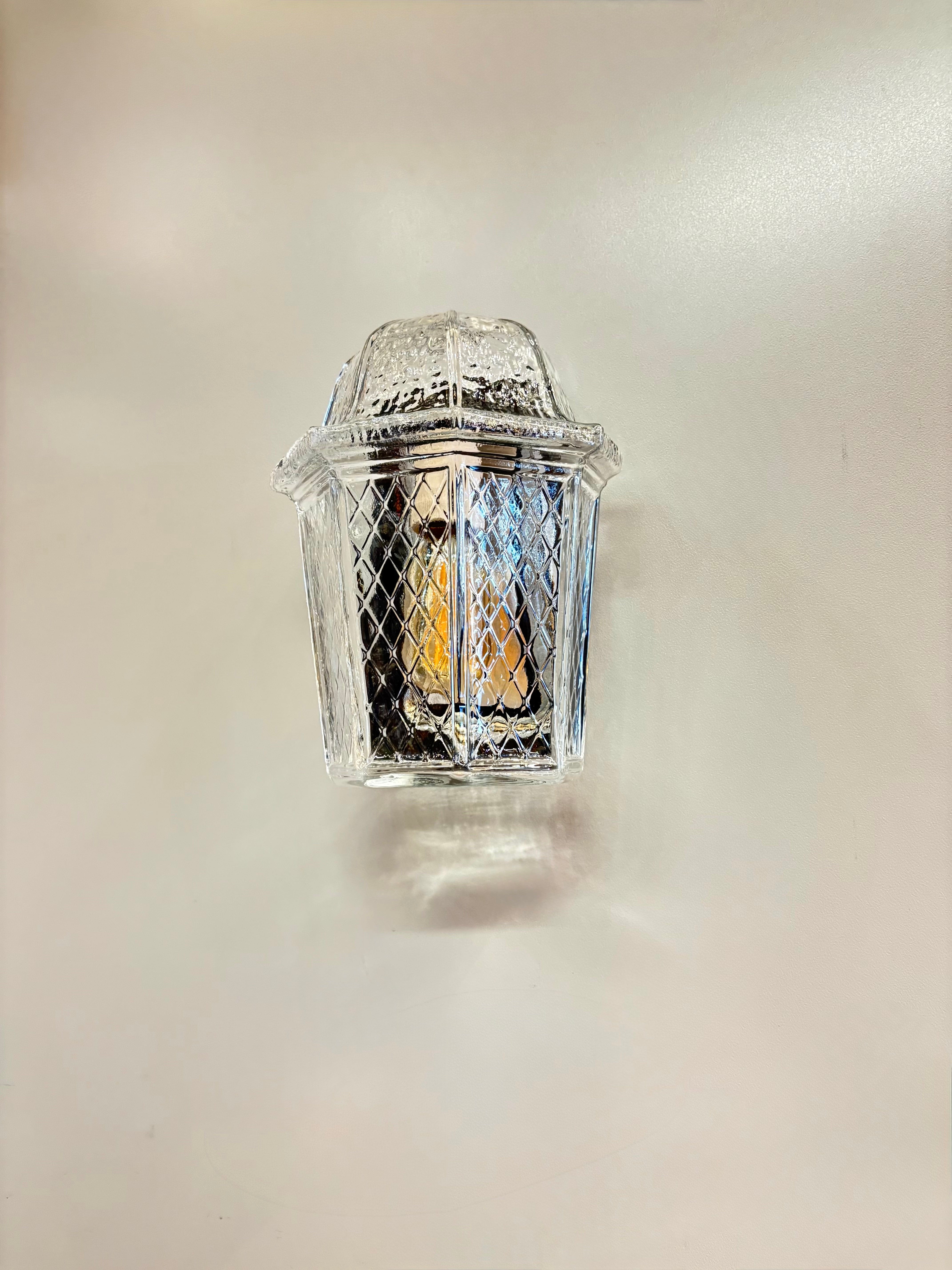 Arel Lighting White AON II Classic Glass Wall Sconce