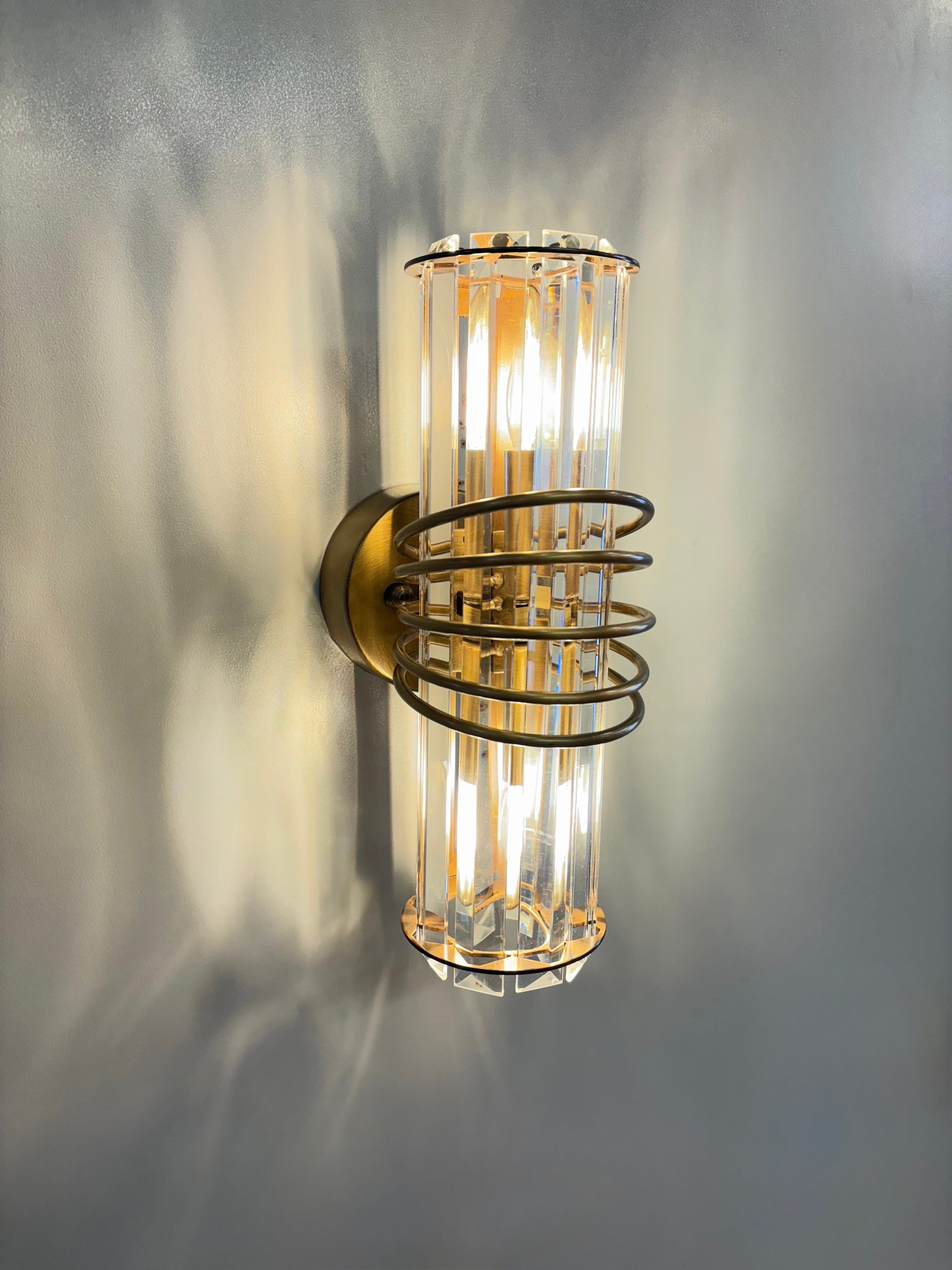 Arel Lighting ZANTE Handmade Art Deco Wall Sconce