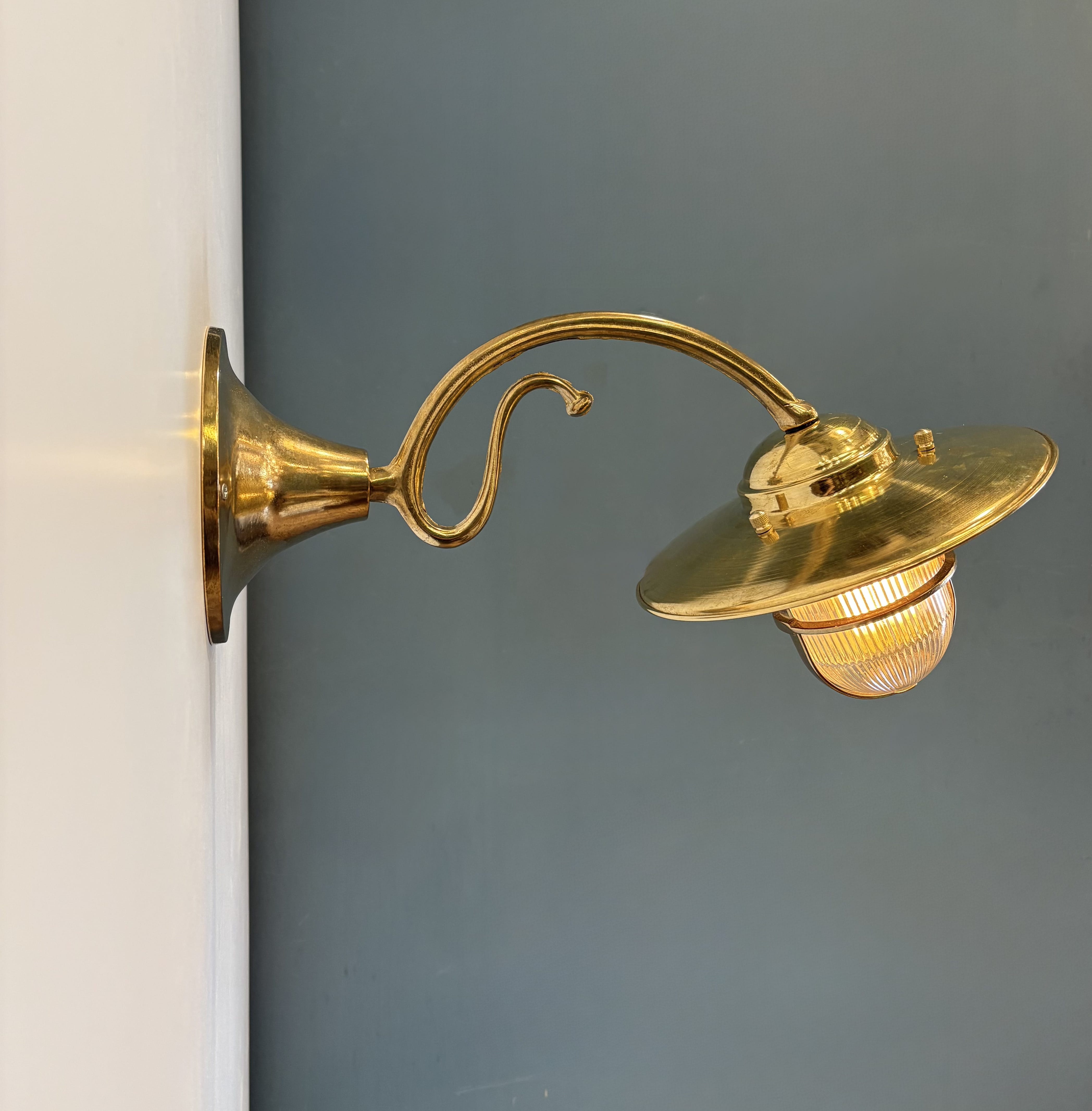 Arel Lighting ZUG Handmade Brass Nautical Wall Sconce