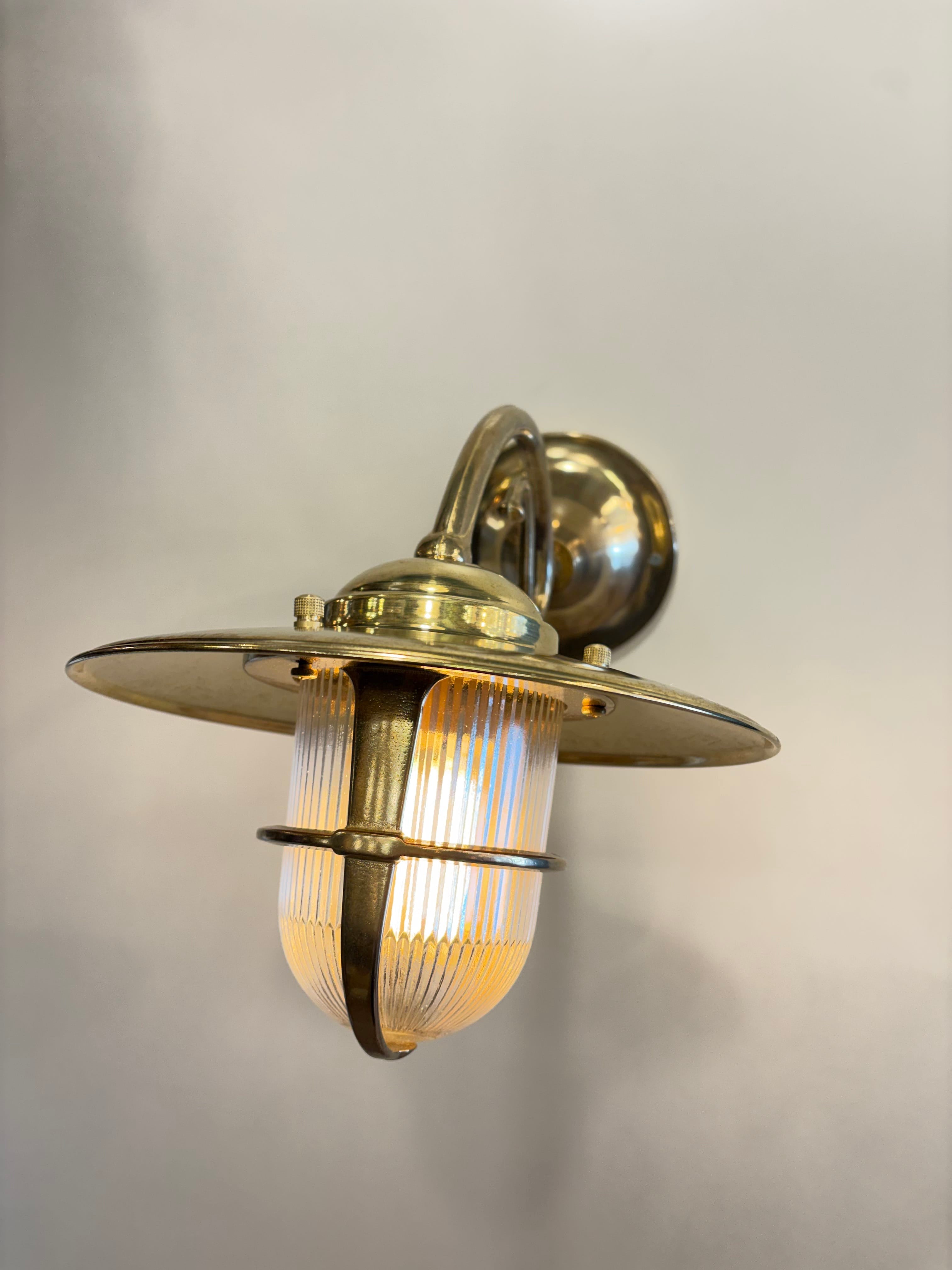 Arel Lighting ZUG Handmade Brass Nautical Wall Sconce