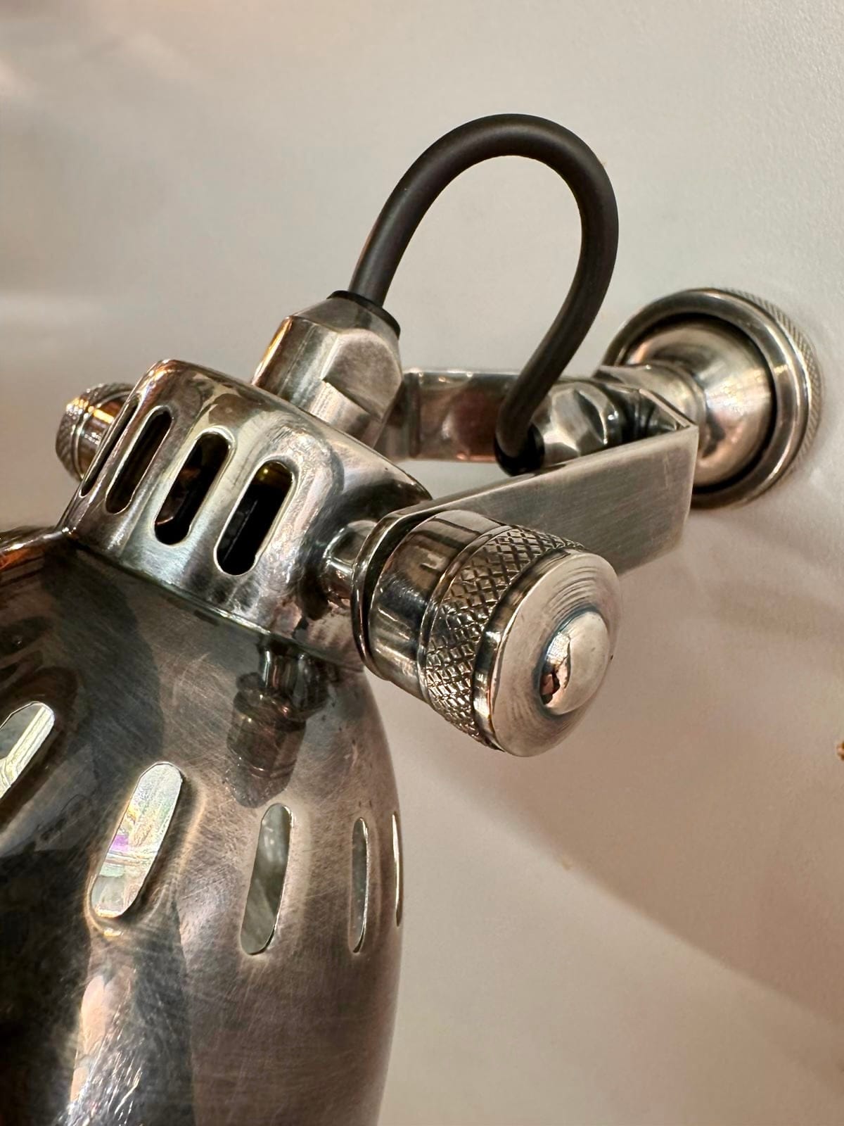 My Store Antique Silver ANDRETTA Brass Wall Sconce