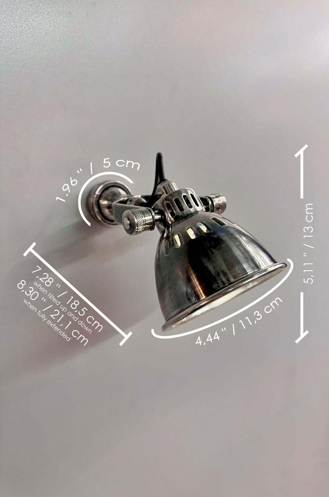 My Store Antique Silver ANDRETTA Brass Wall Sconce