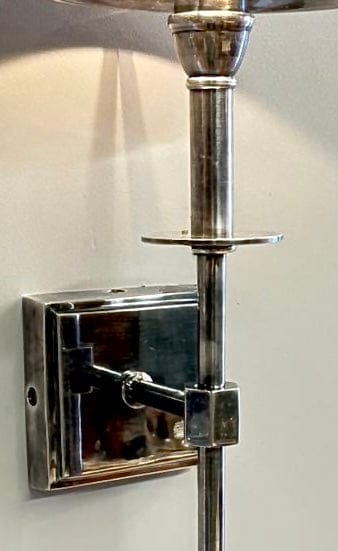 My Store Antique Silver BUK Brass Wall Sconce