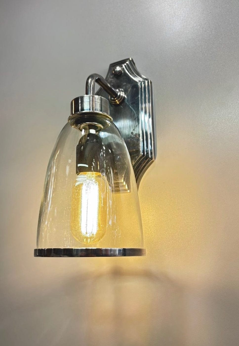 My Store Antique Silver FORNACE Brass Wall Sconce