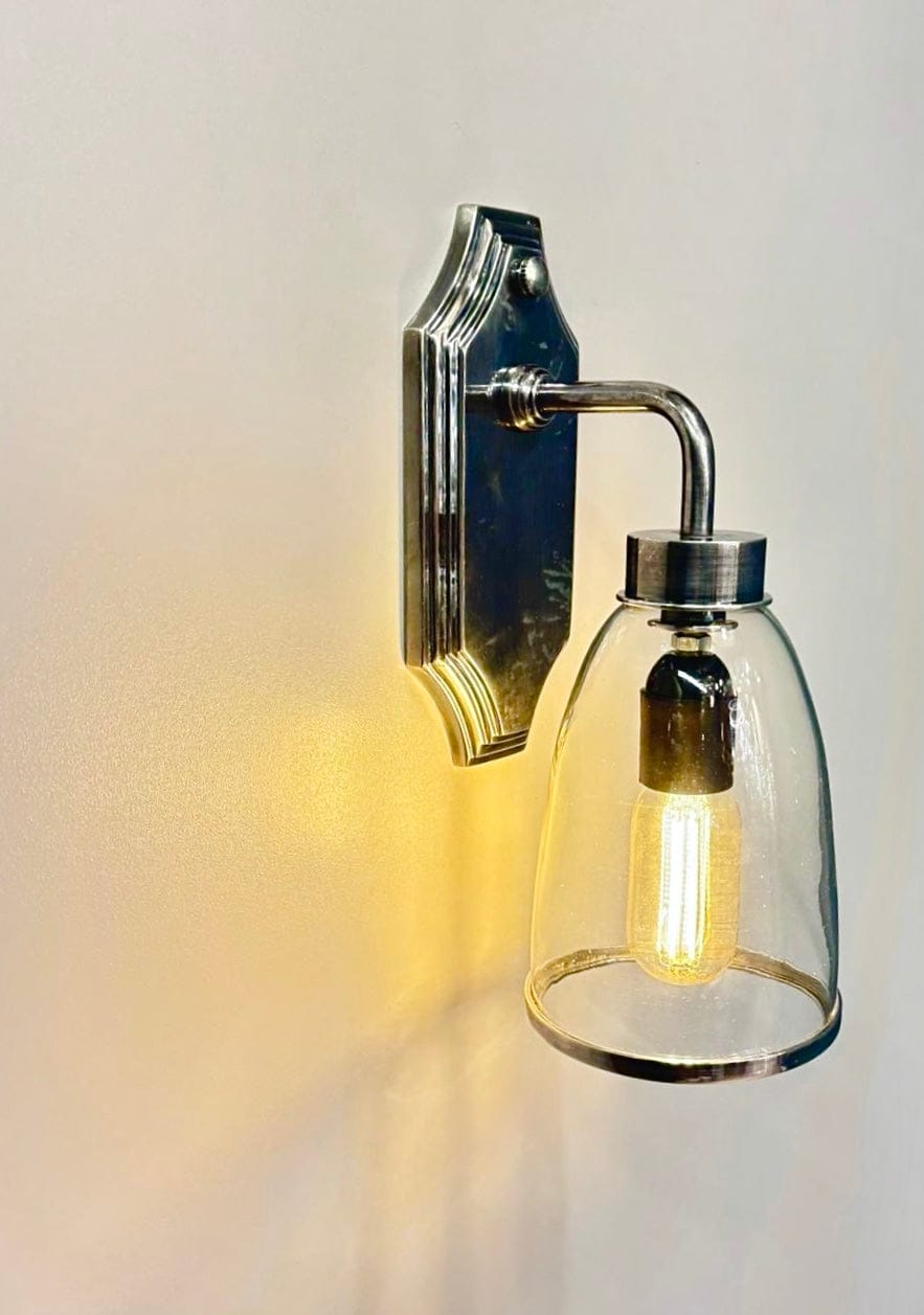 My Store Antique Silver FORNACE Brass Wall Sconce