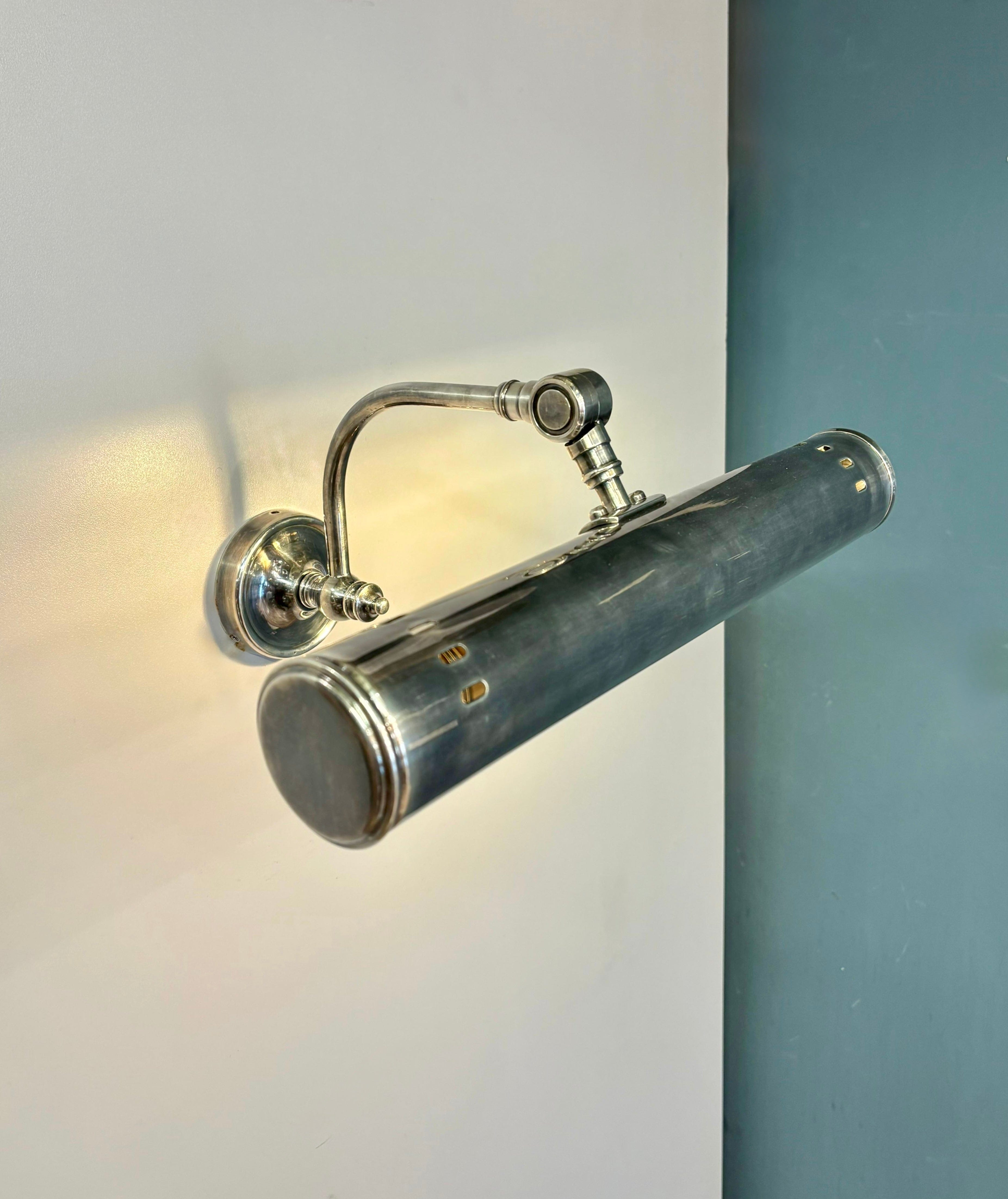 My Store Antique Silver FREGENE Brass Casting Picture Wall Sconce