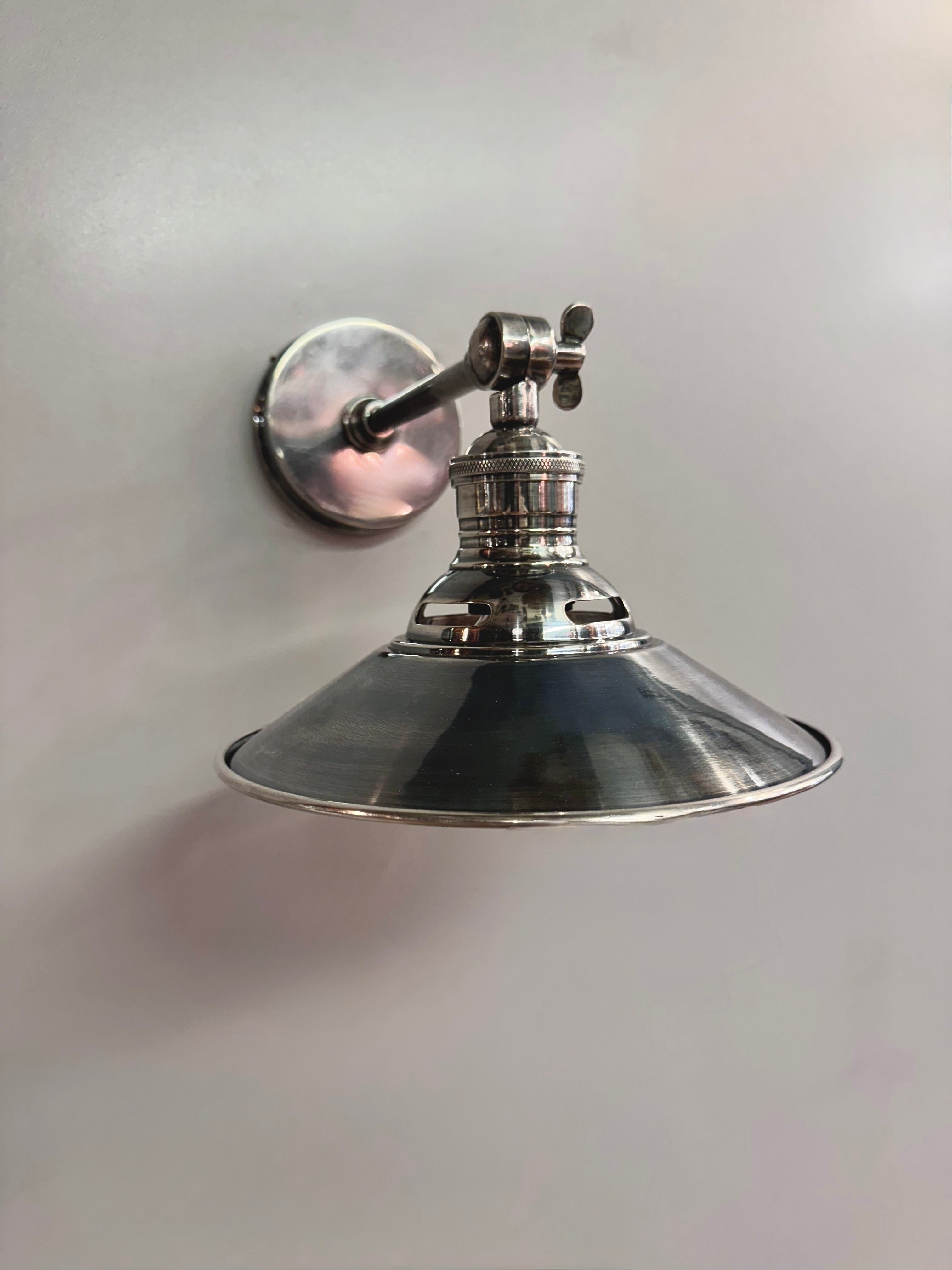 My Store Antique Silver GOLDAP Brass Wall Sconce