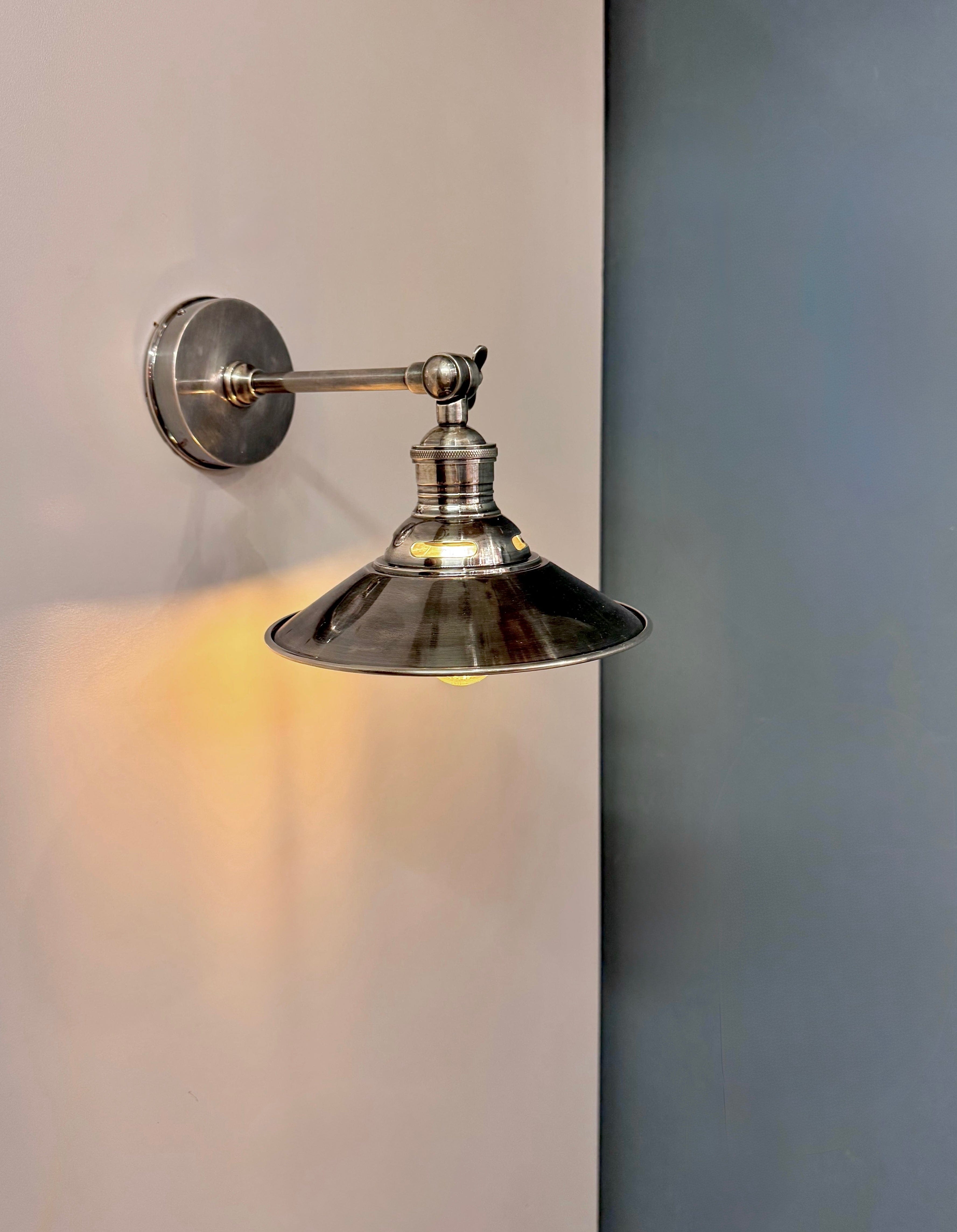 My Store Antique Silver GOLDAP Brass Wall Sconce