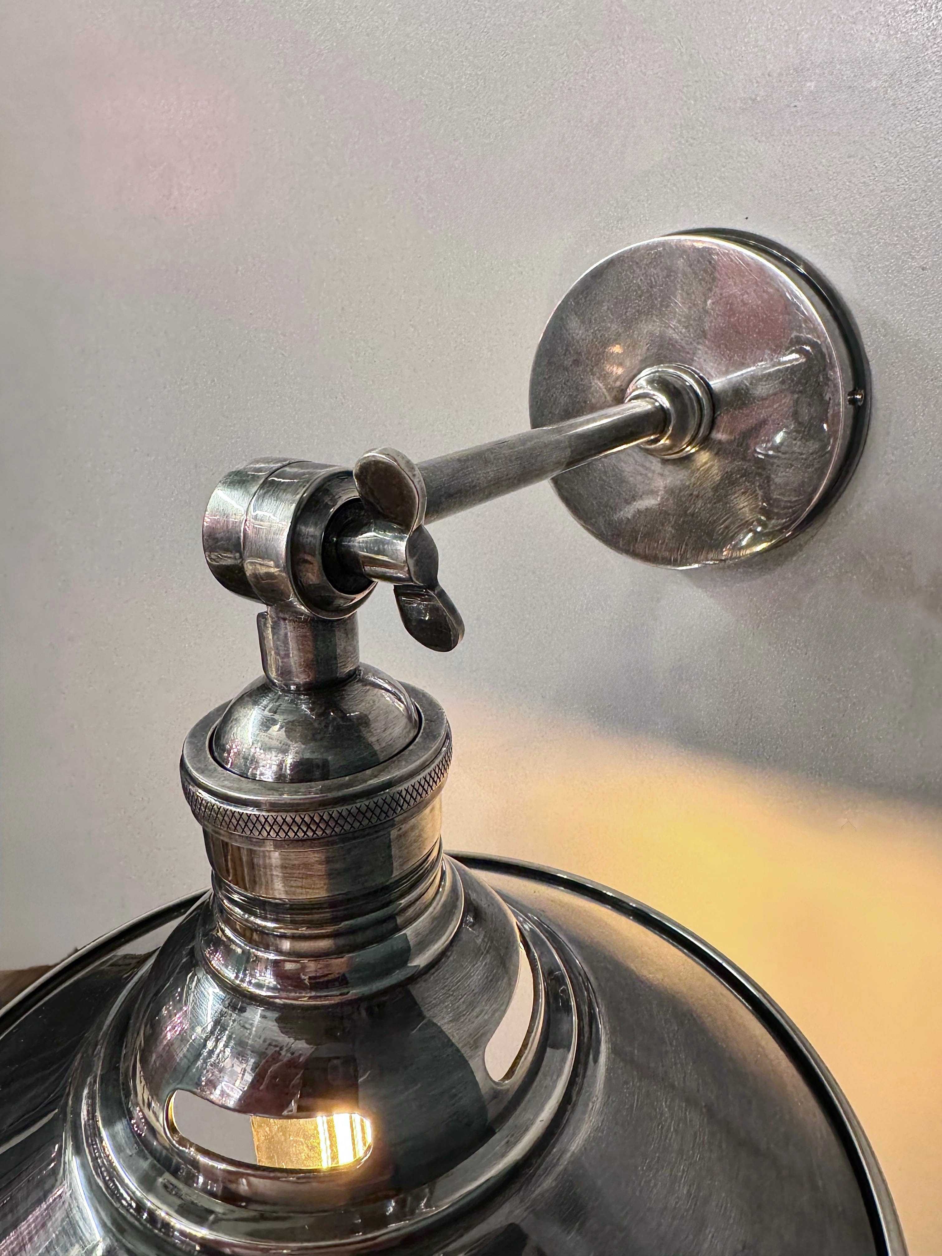 My Store Antique Silver GOLDAP Brass Wall Sconce