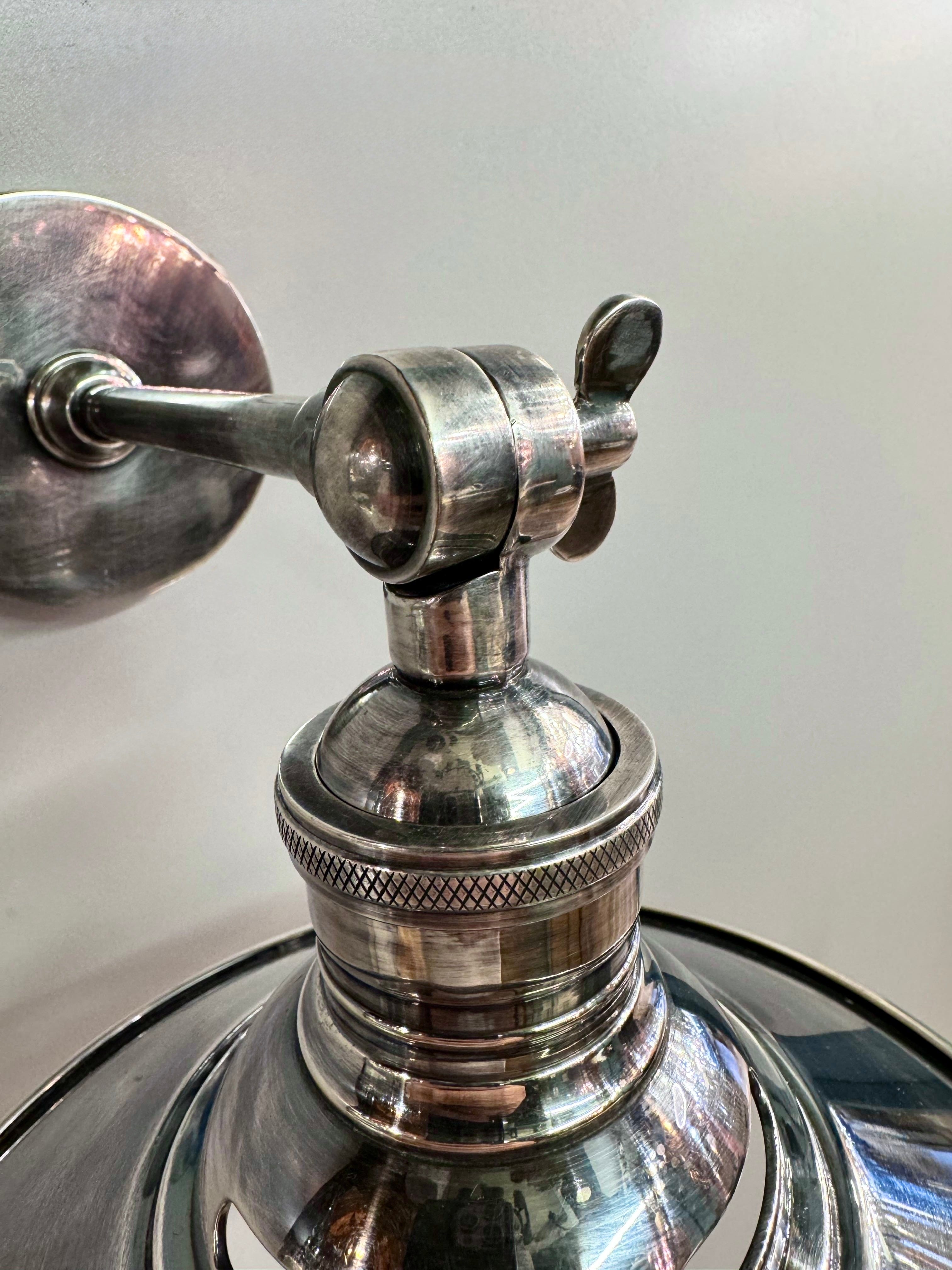 My Store Antique Silver GOLDAP Brass Wall Sconce