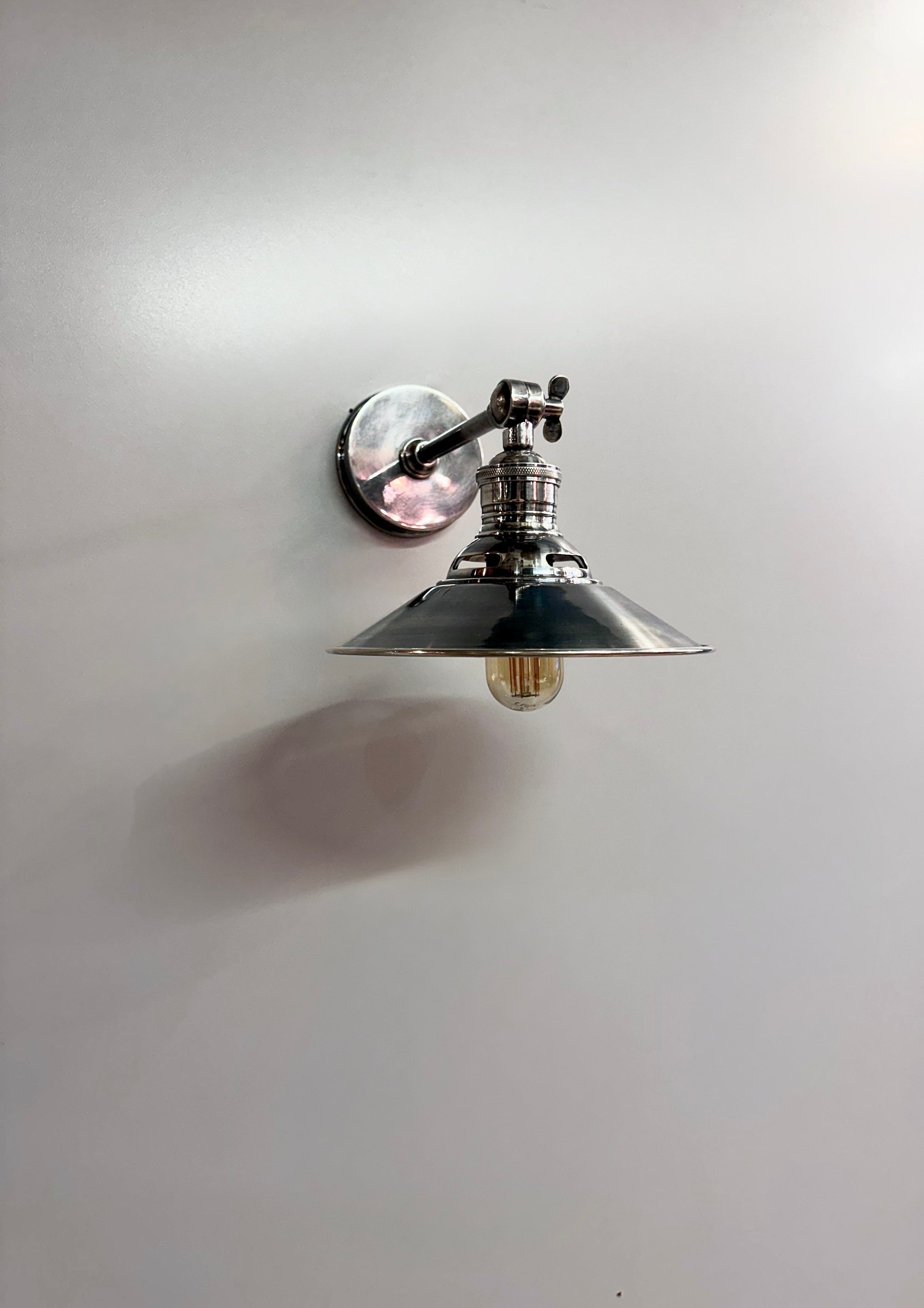 My Store Antique Silver GOLDAP Brass Wall Sconce