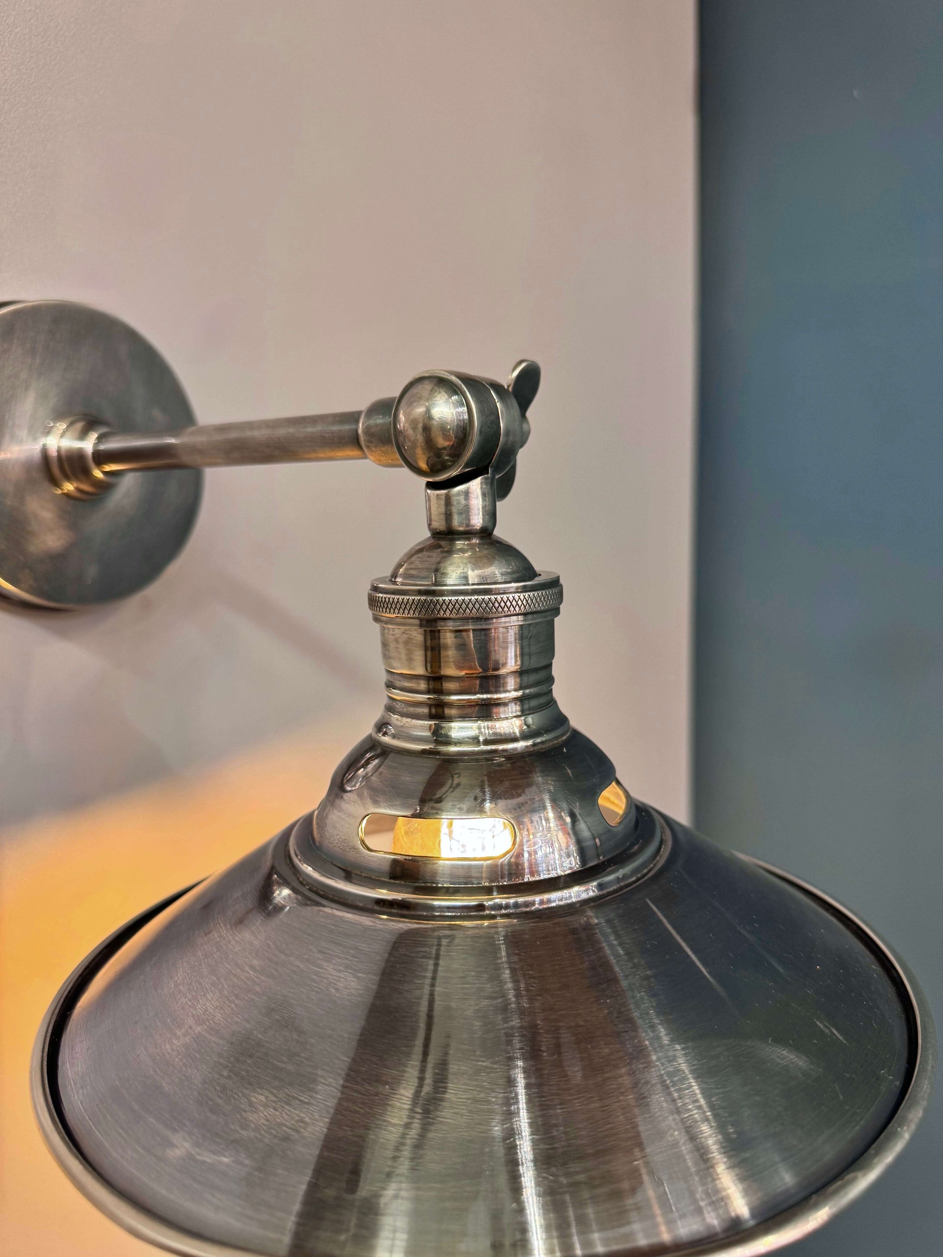 My Store Antique Silver GOLDAP Brass Wall Sconce