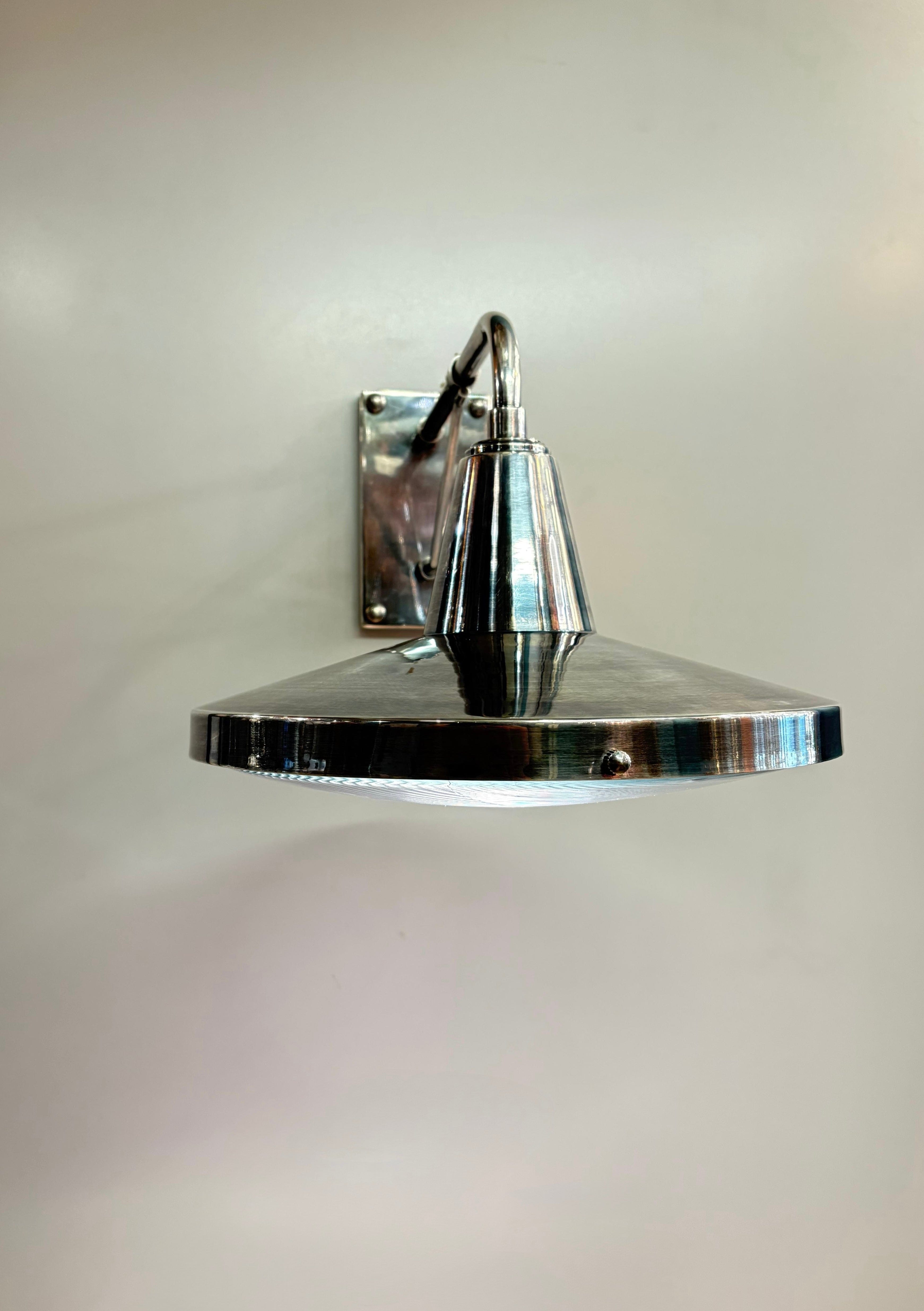 My Store Antique Silver MIRSK Brass Wall Sconce