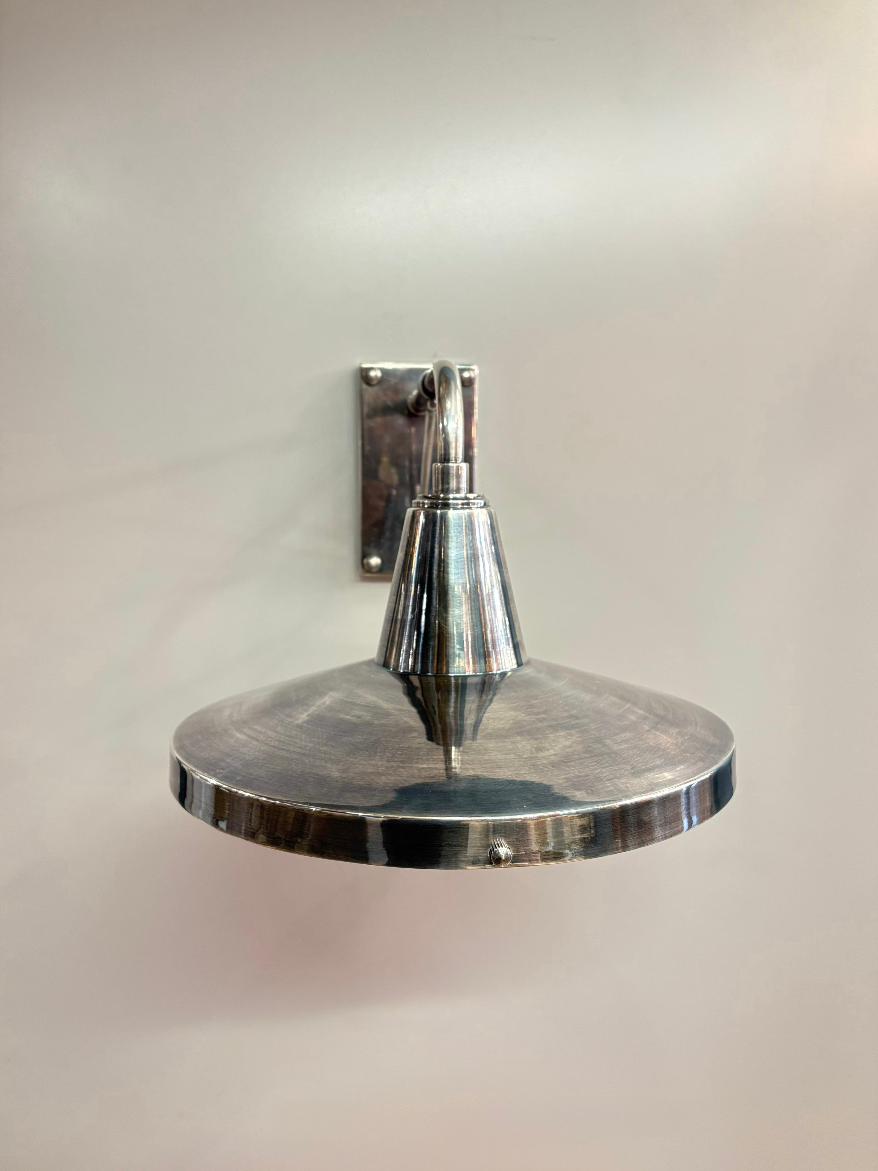 My Store Antique Silver MIRSK Brass Wall Sconce