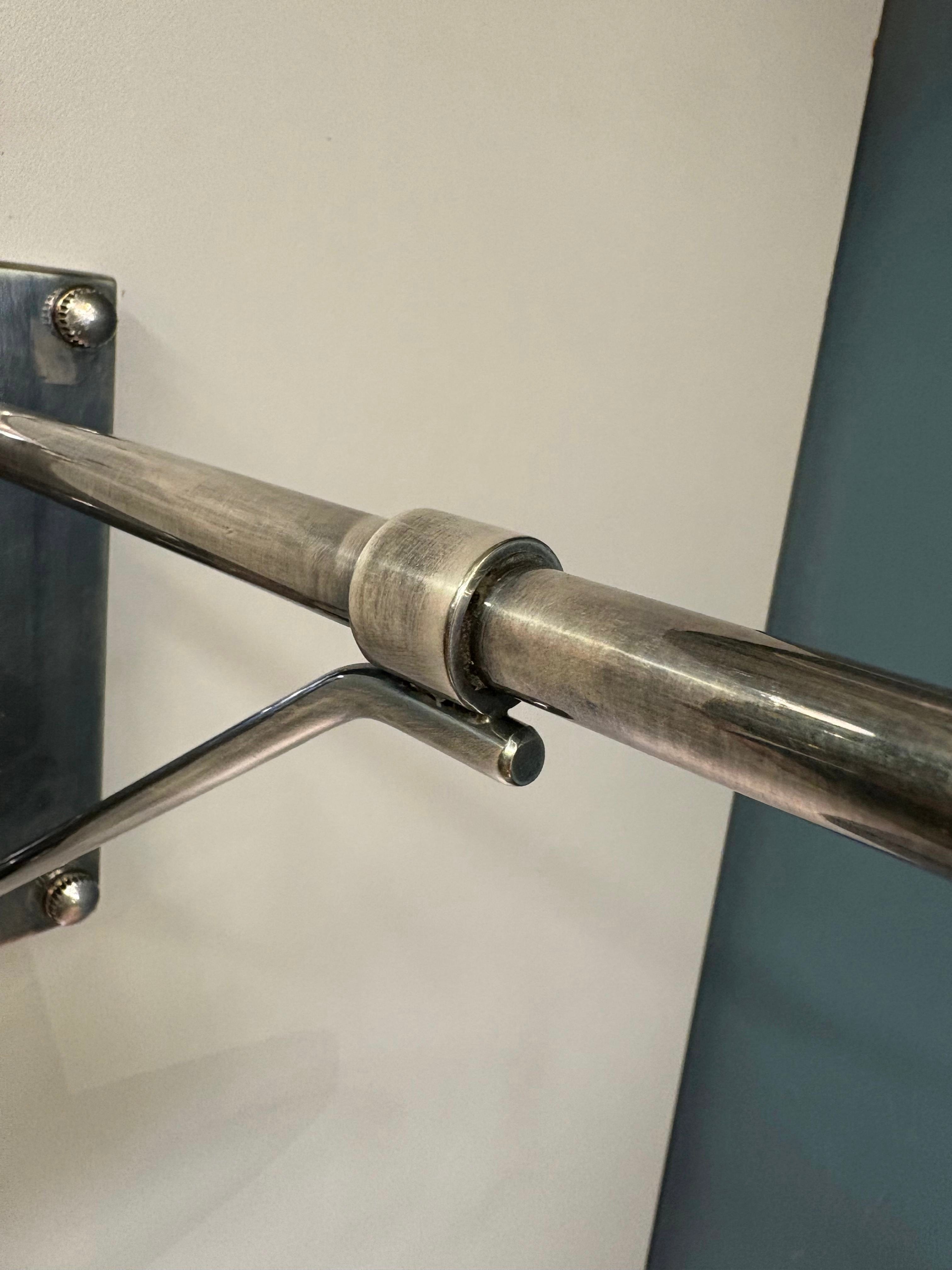 My Store Antique Silver MIRSK Brass Wall Sconce