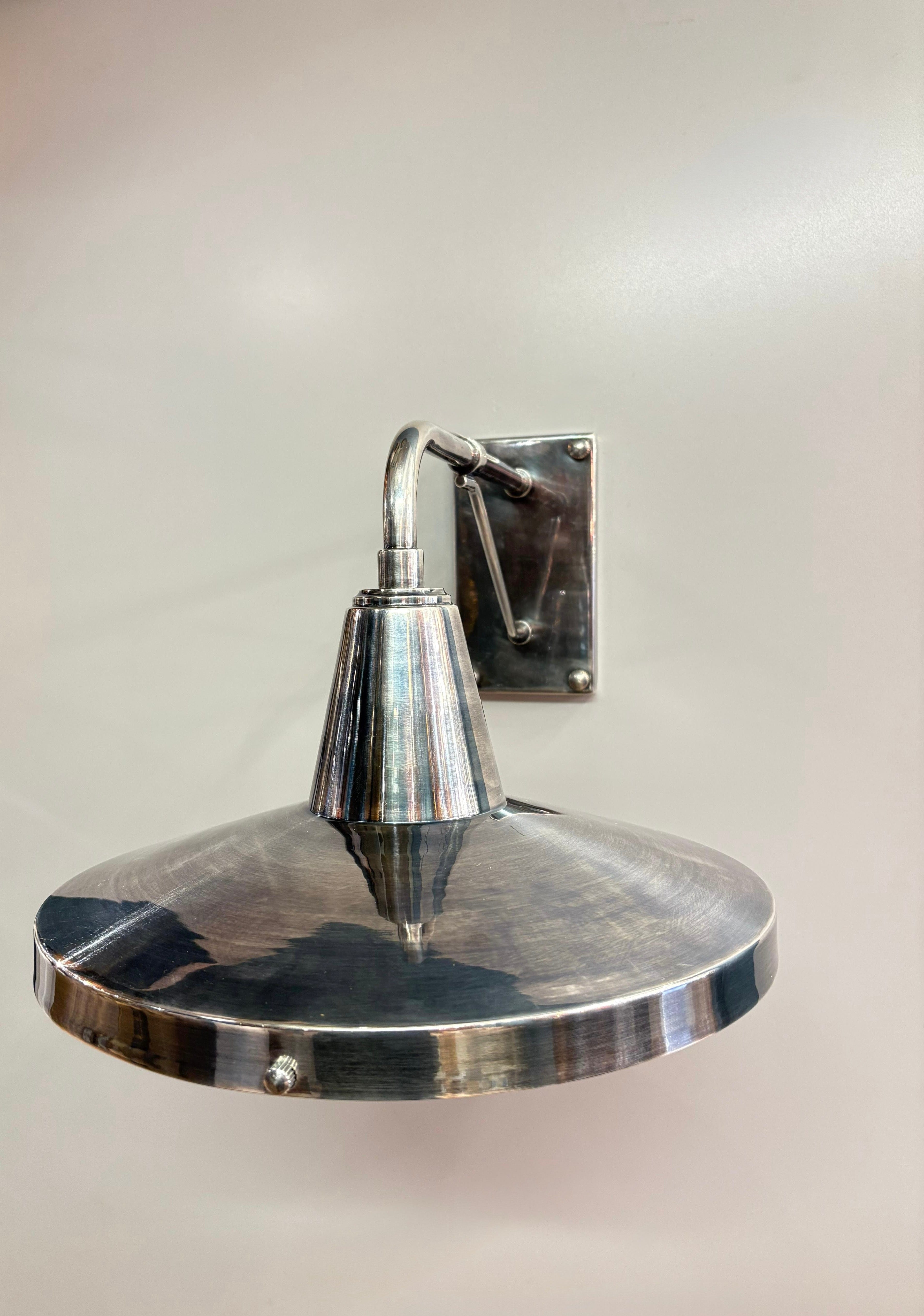 My Store Antique Silver MIRSK Brass Wall Sconce