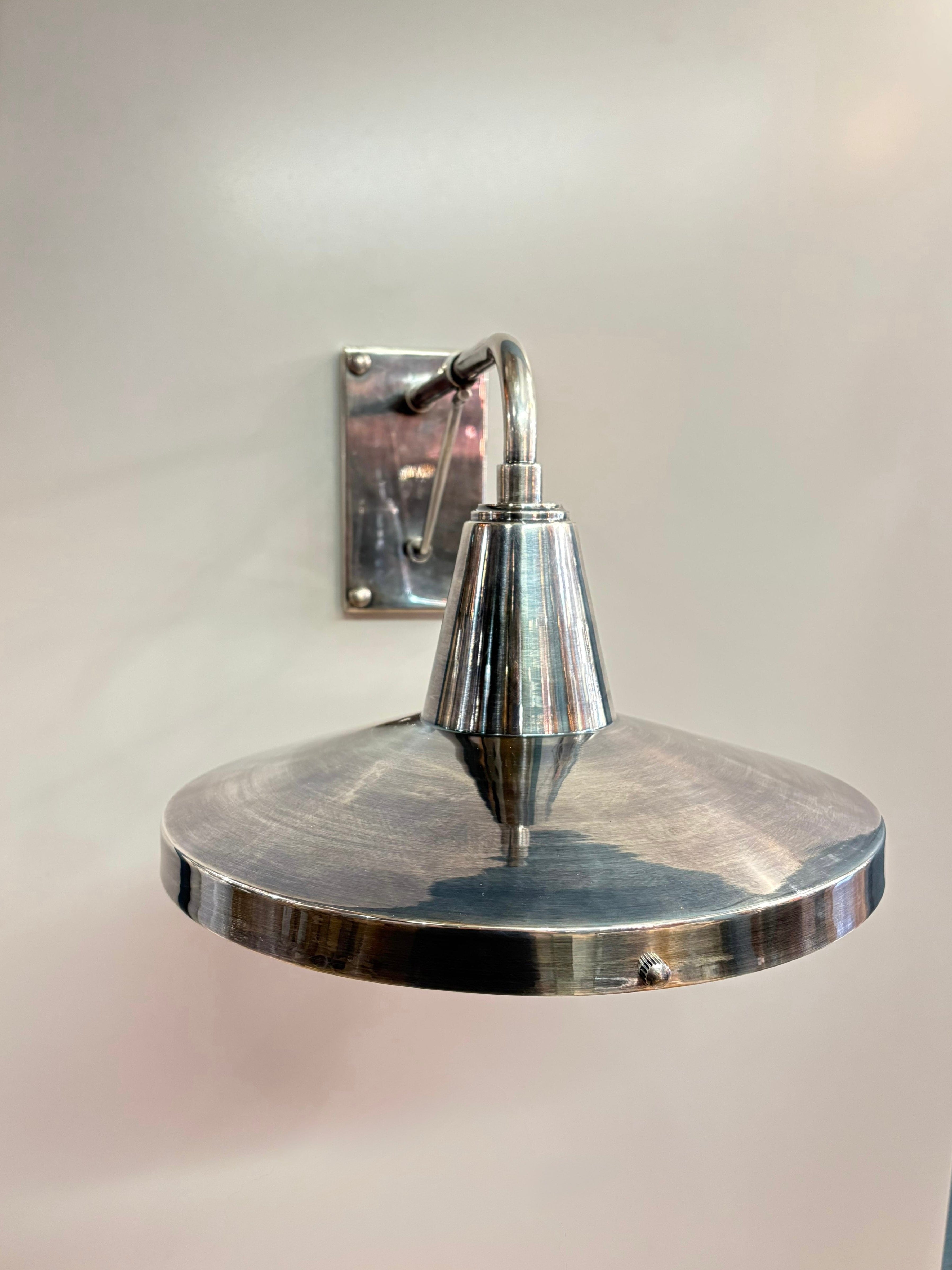 My Store Antique Silver MIRSK Brass Wall Sconce