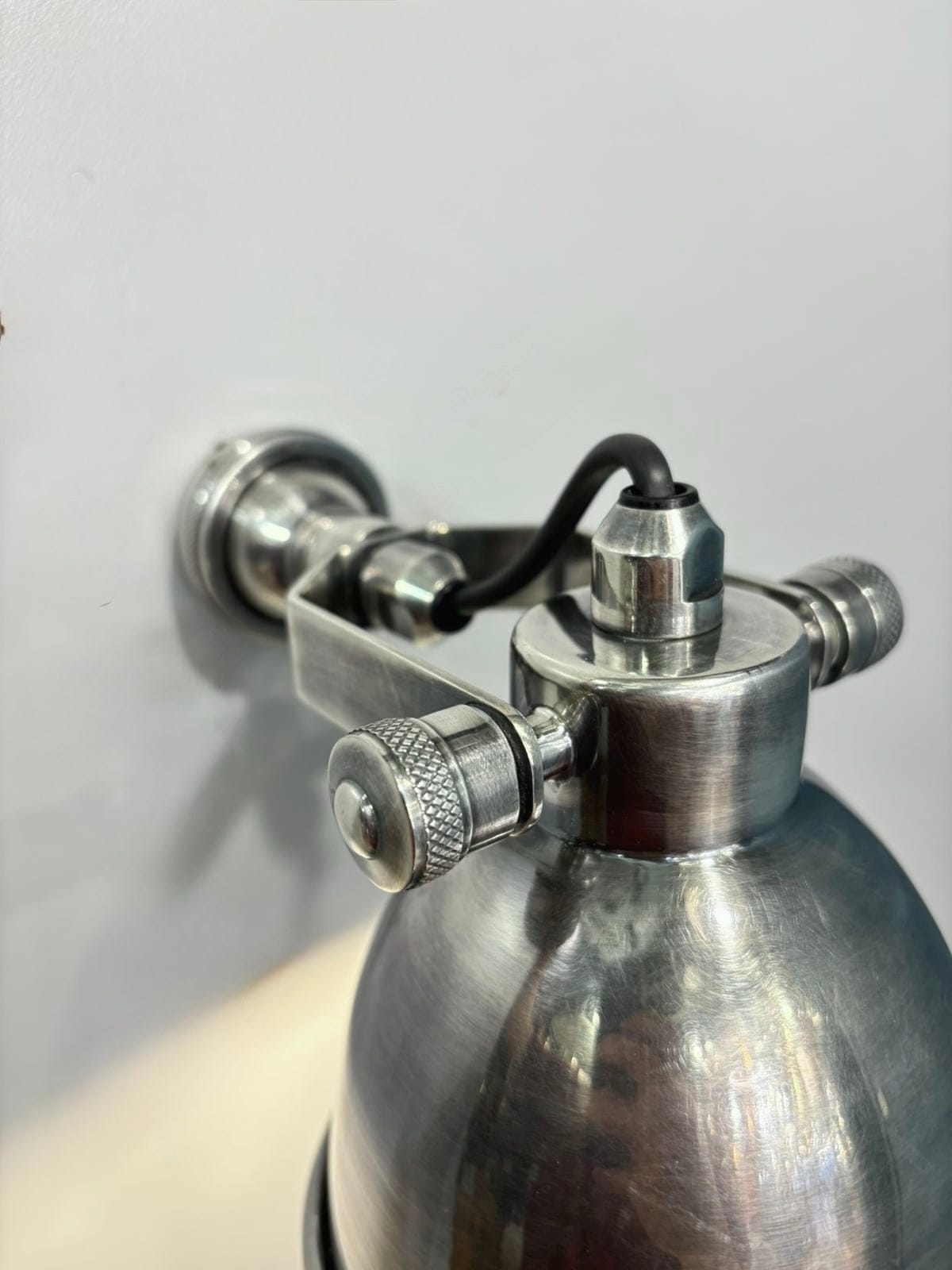 My Store Antique Silver MONTI Brass Wall Sconce