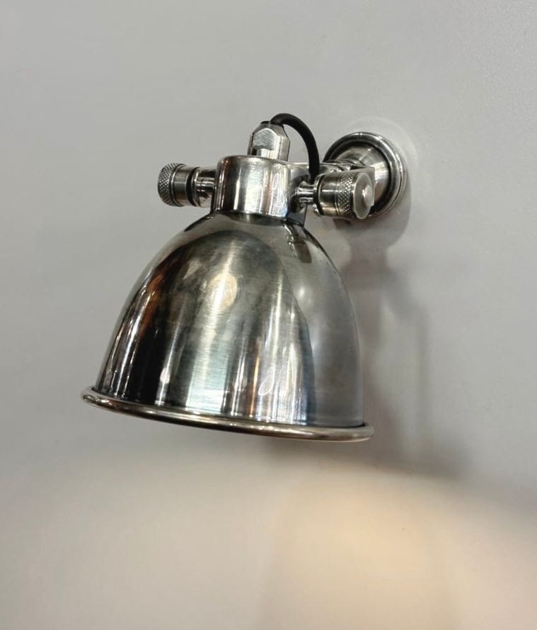 My Store Antique Silver MONTI Brass Wall Sconce