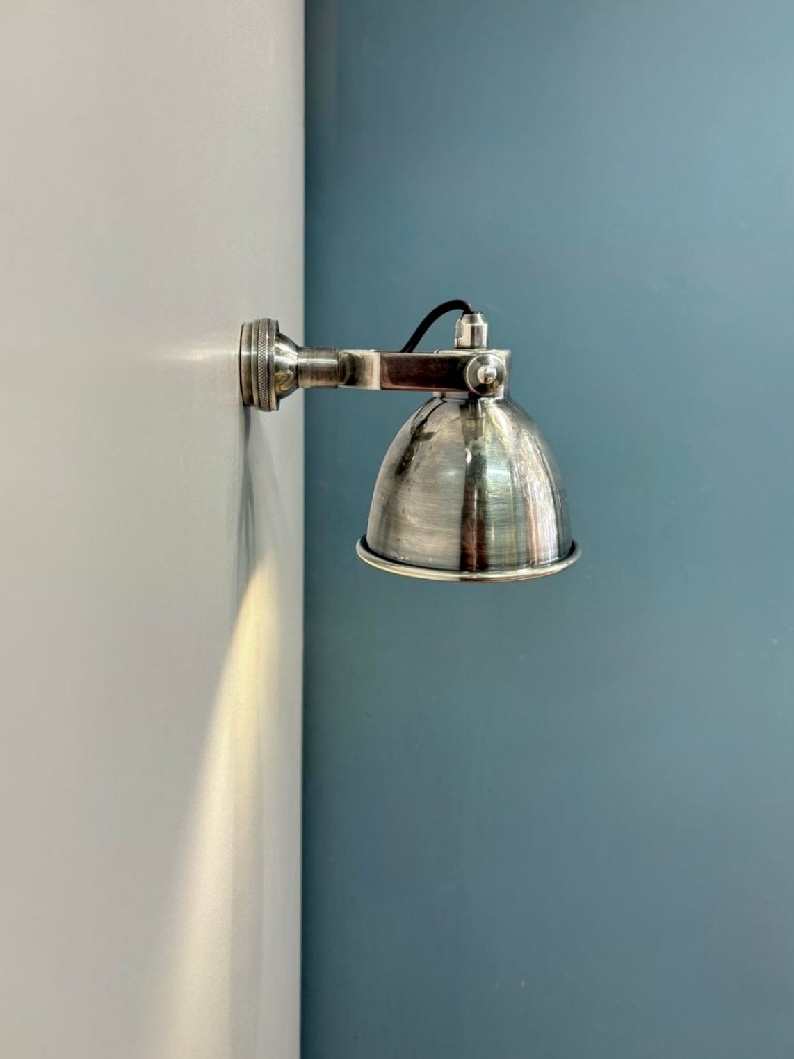 My Store Antique Silver MONTI Brass Wall Sconce