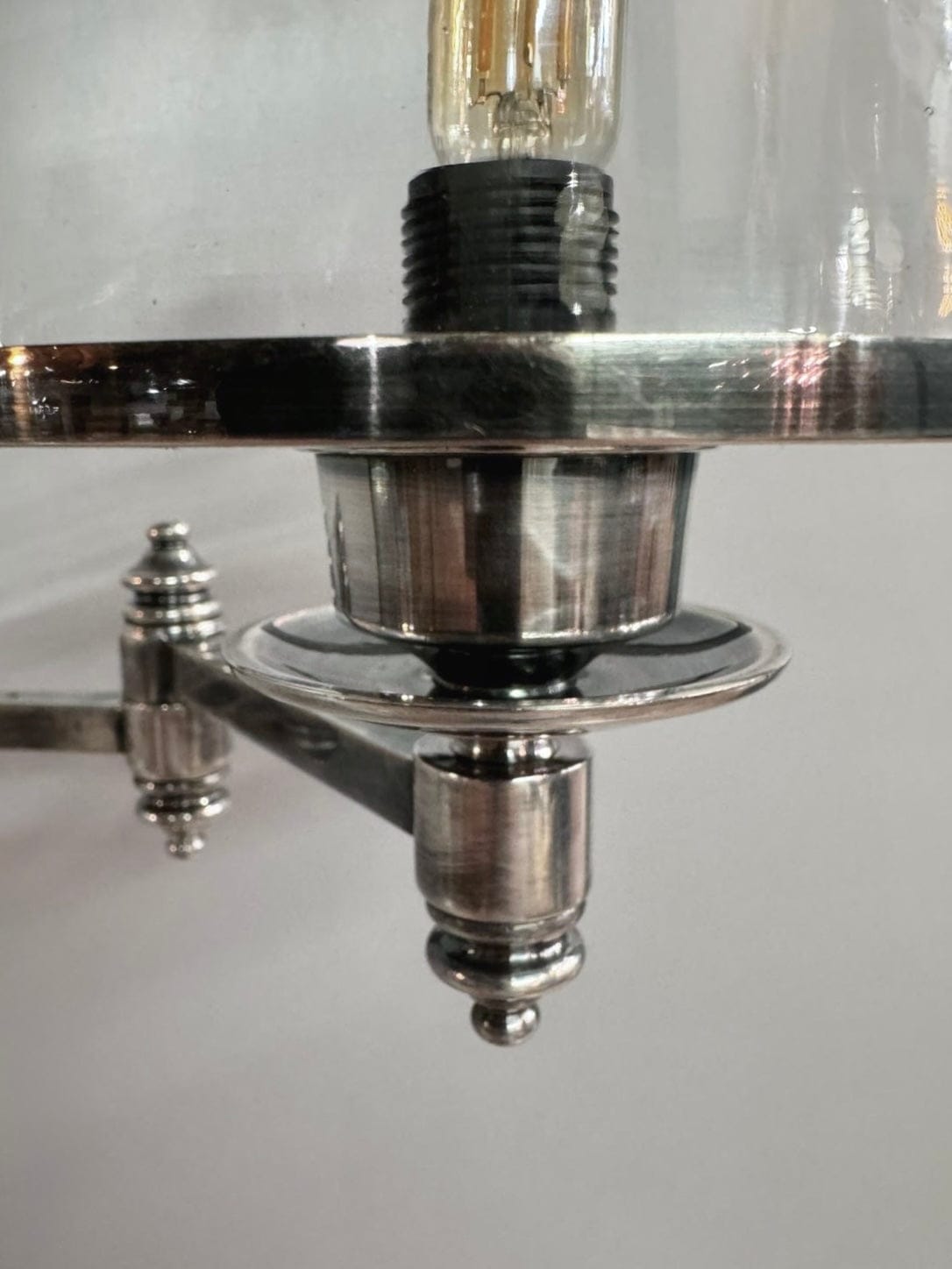 My Store Antique Silver MORRA Articulating Brass Wall Sconce