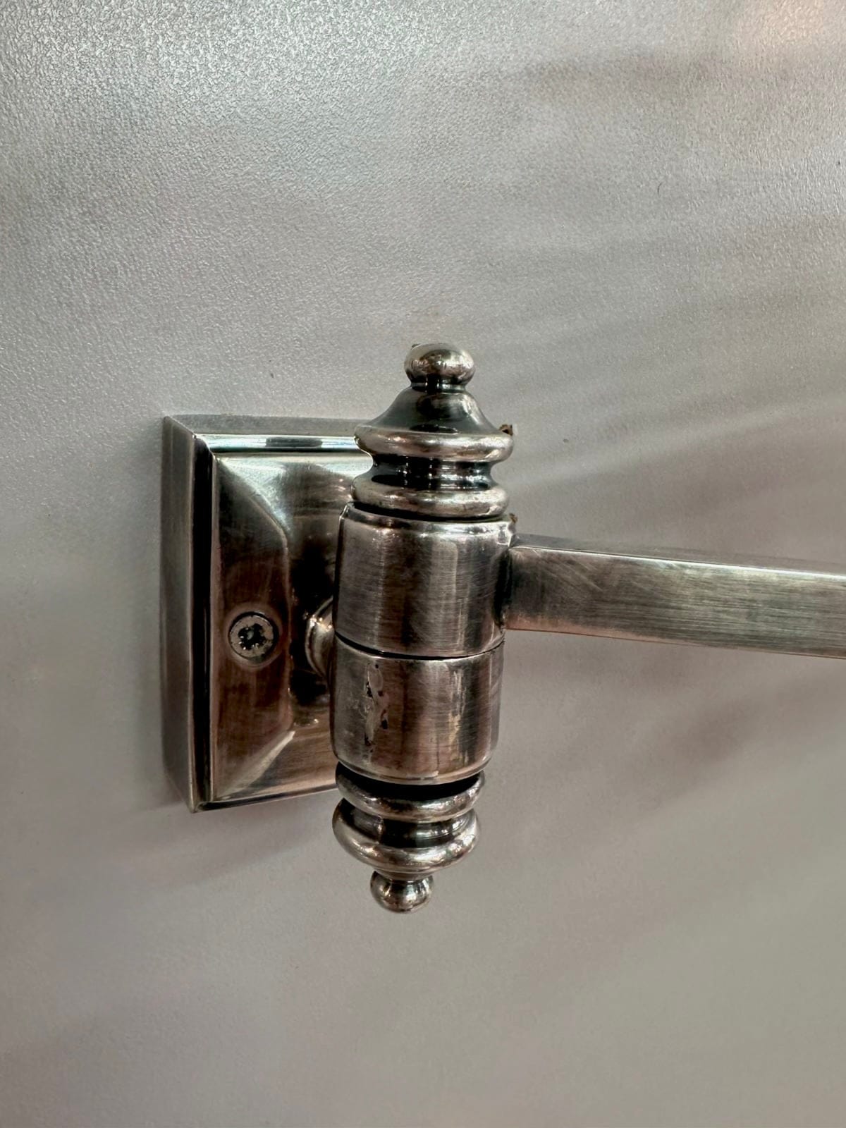 My Store Antique Silver MORRA Articulating Brass Wall Sconce