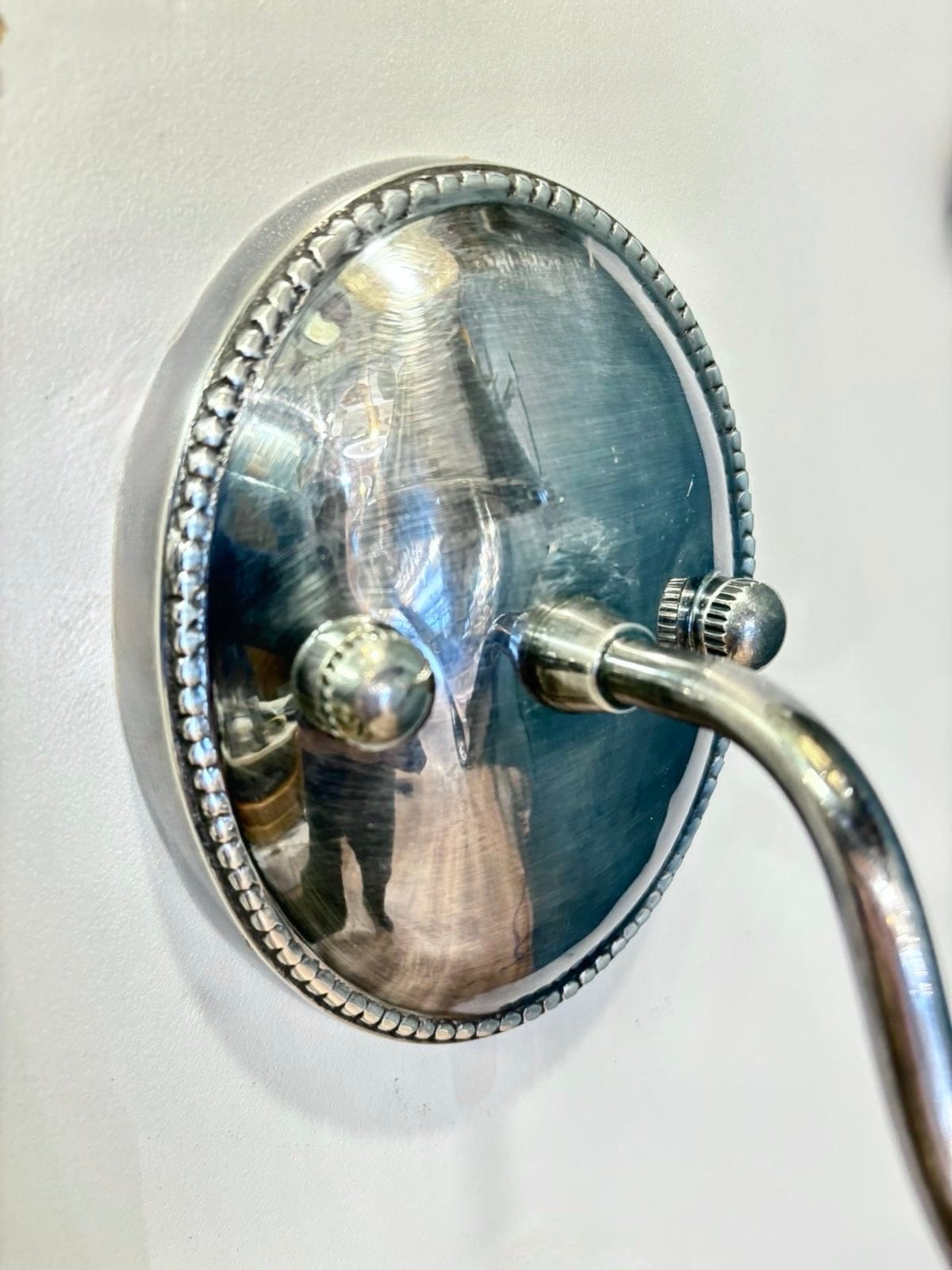 My Store Antique Silver NUSCO Brass Wall Sconce