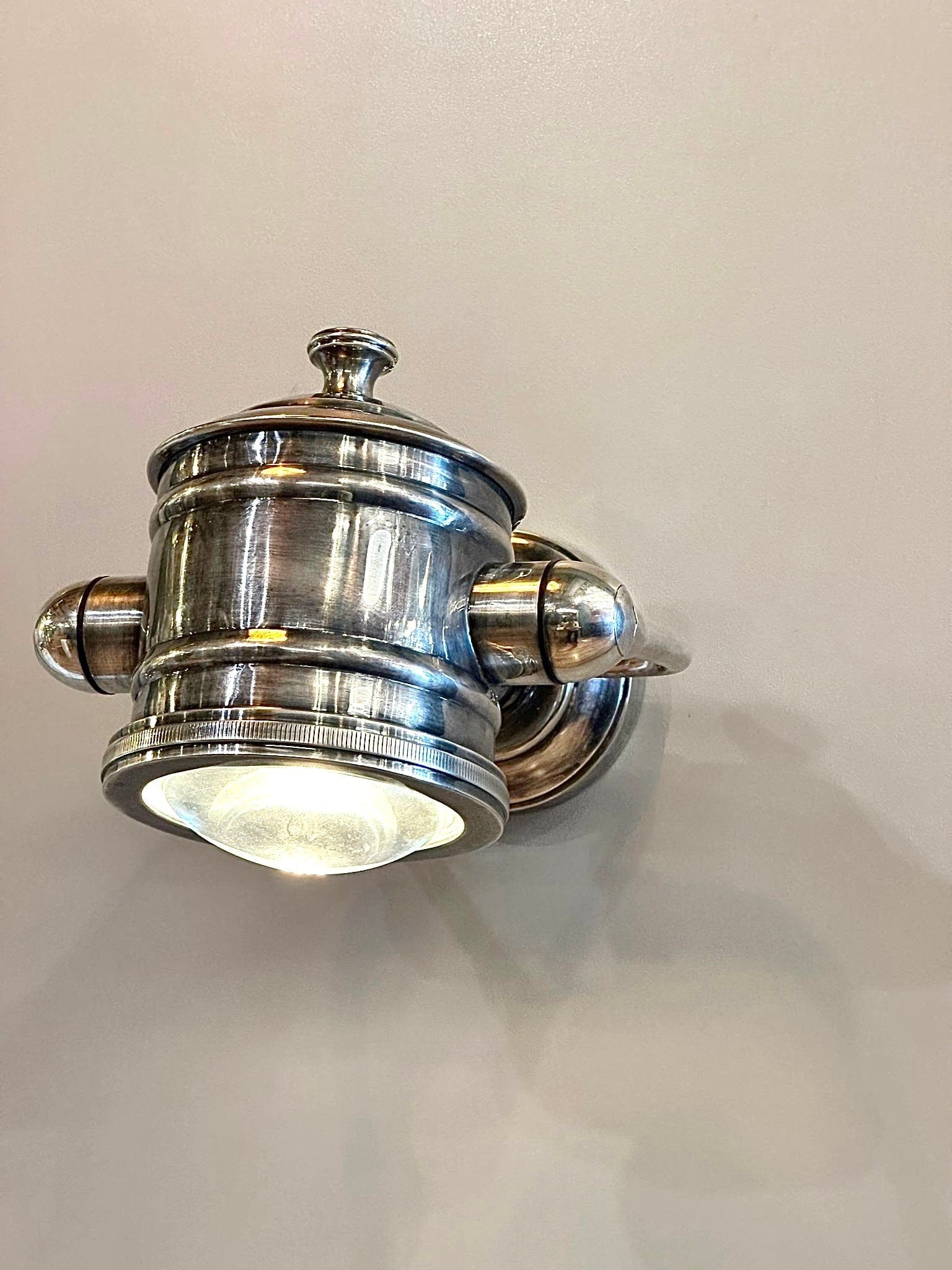My Store Antique Silver PARGA Wall Sconce