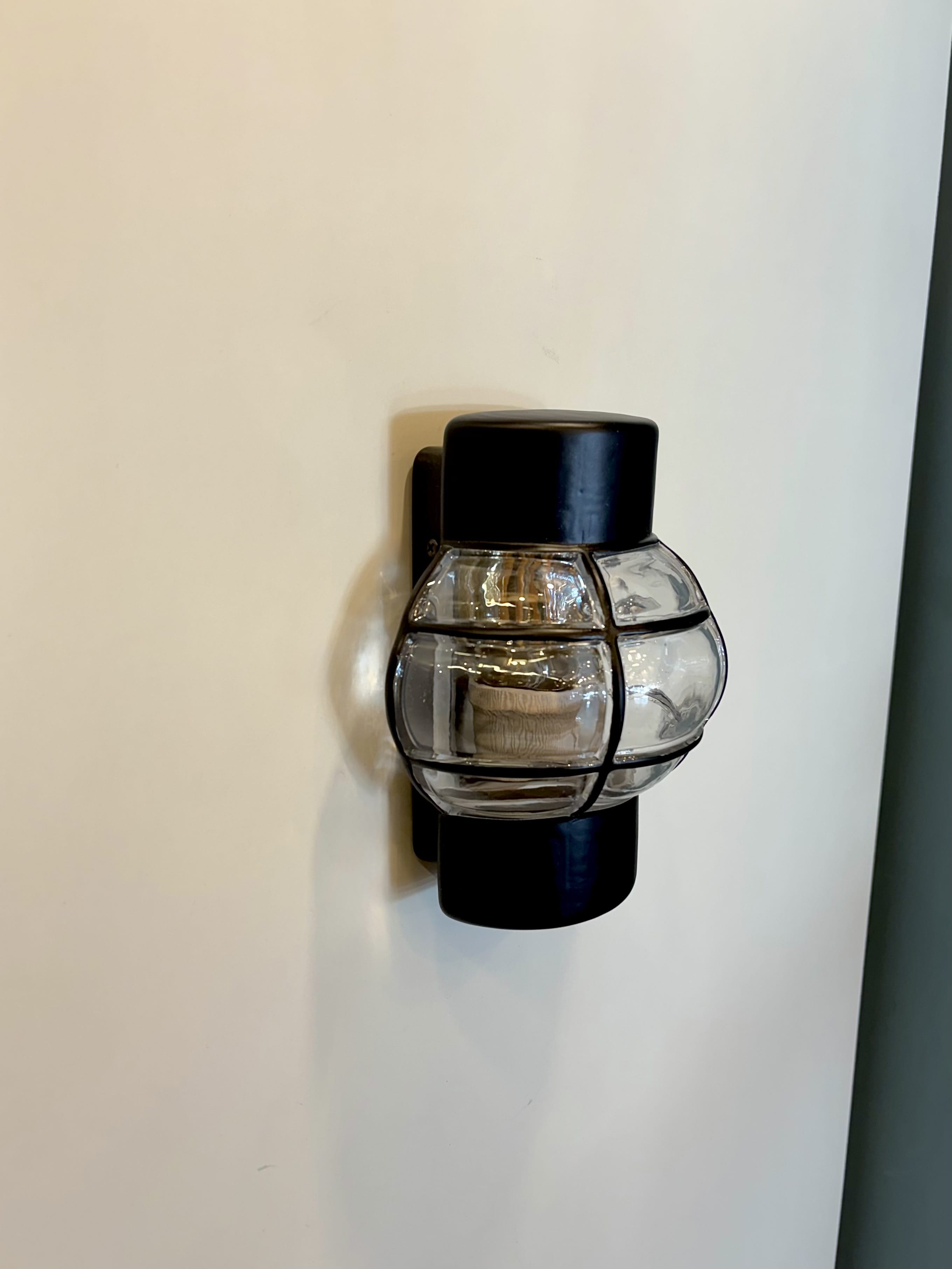 My Store Black ULM GLASS Wall Sconce