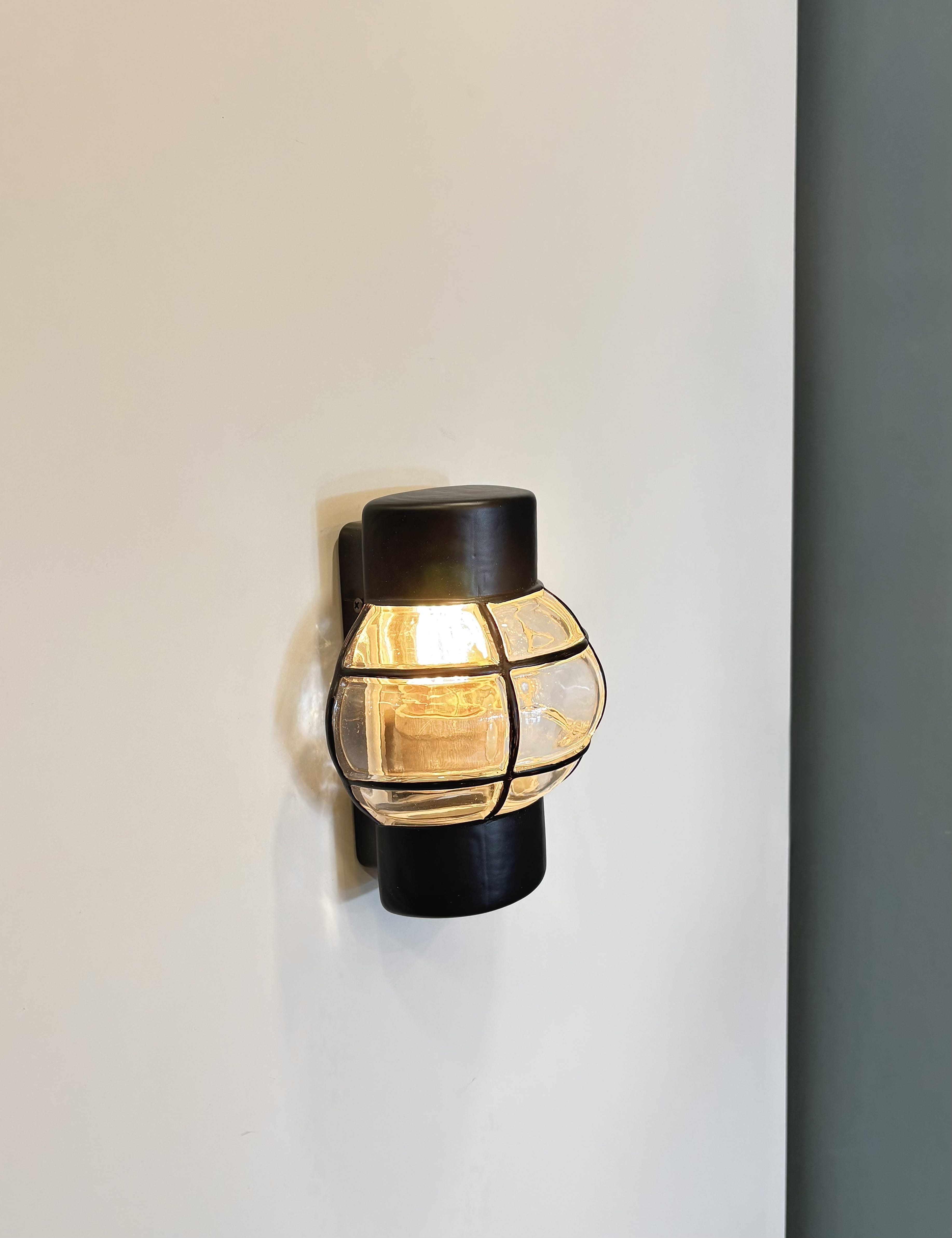 My Store Black ULM GLASS Wall Sconce