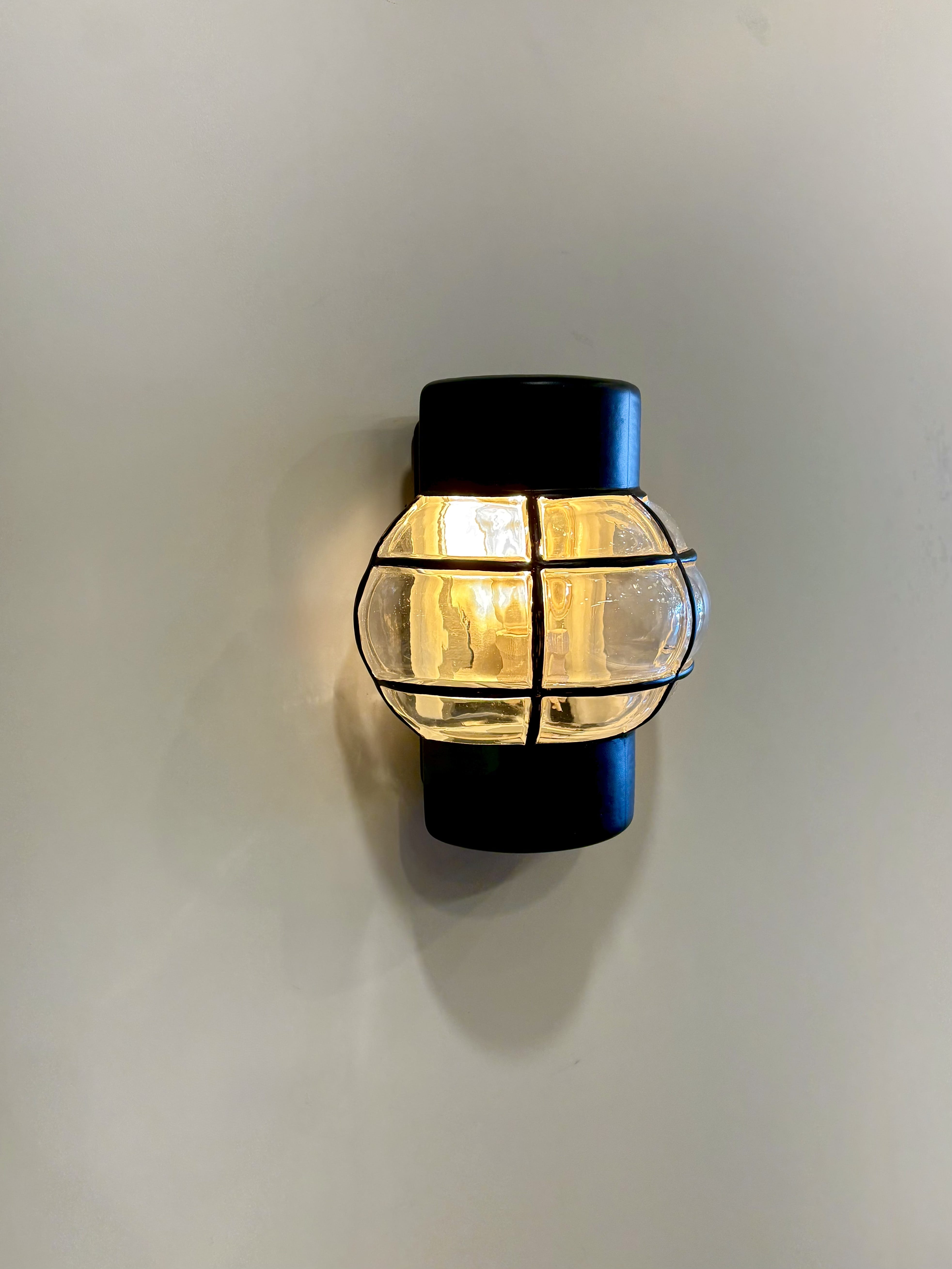 My Store Black ULM GLASS Wall Sconce